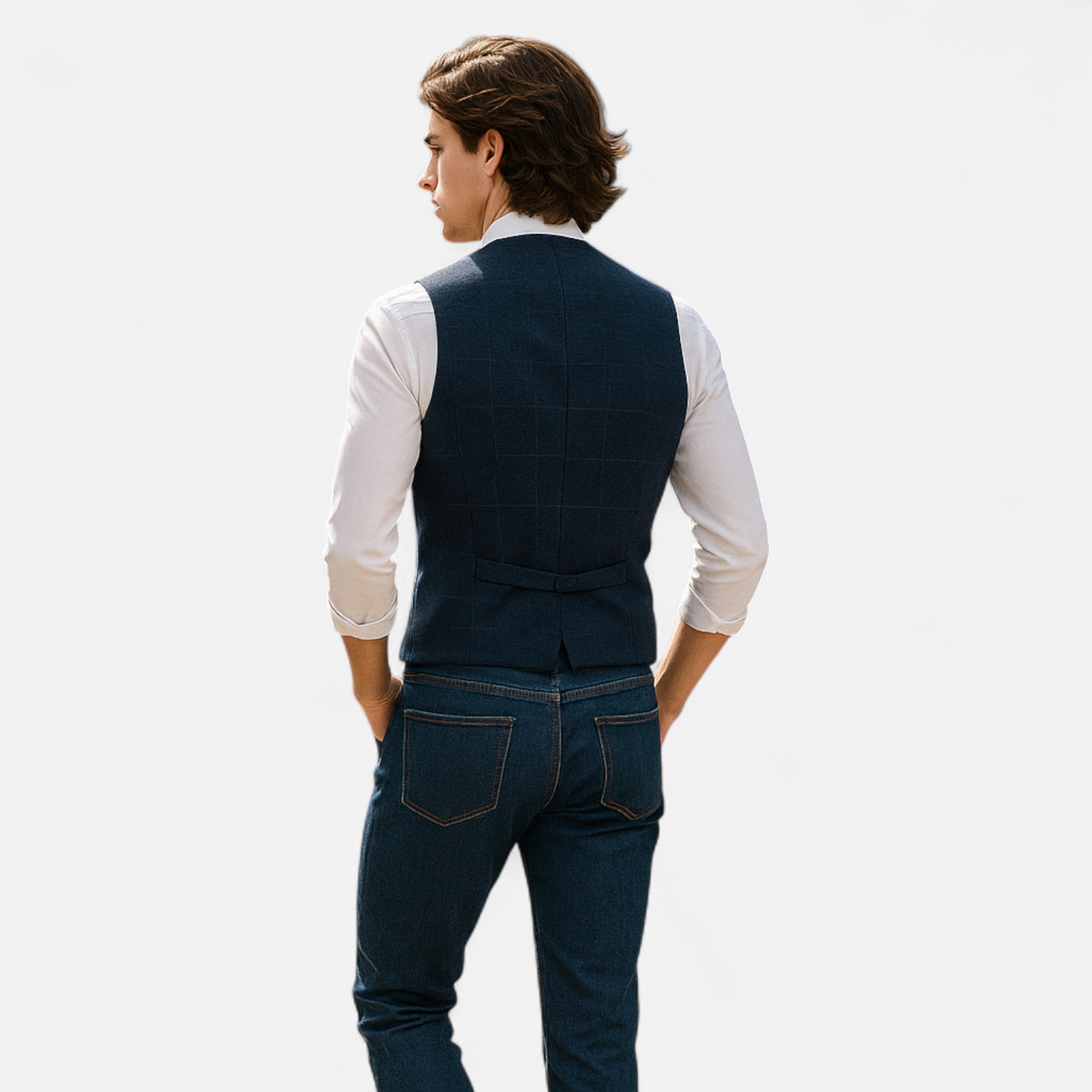 Eliaro Moda – Chaleco vintage para hombre con corte clásico