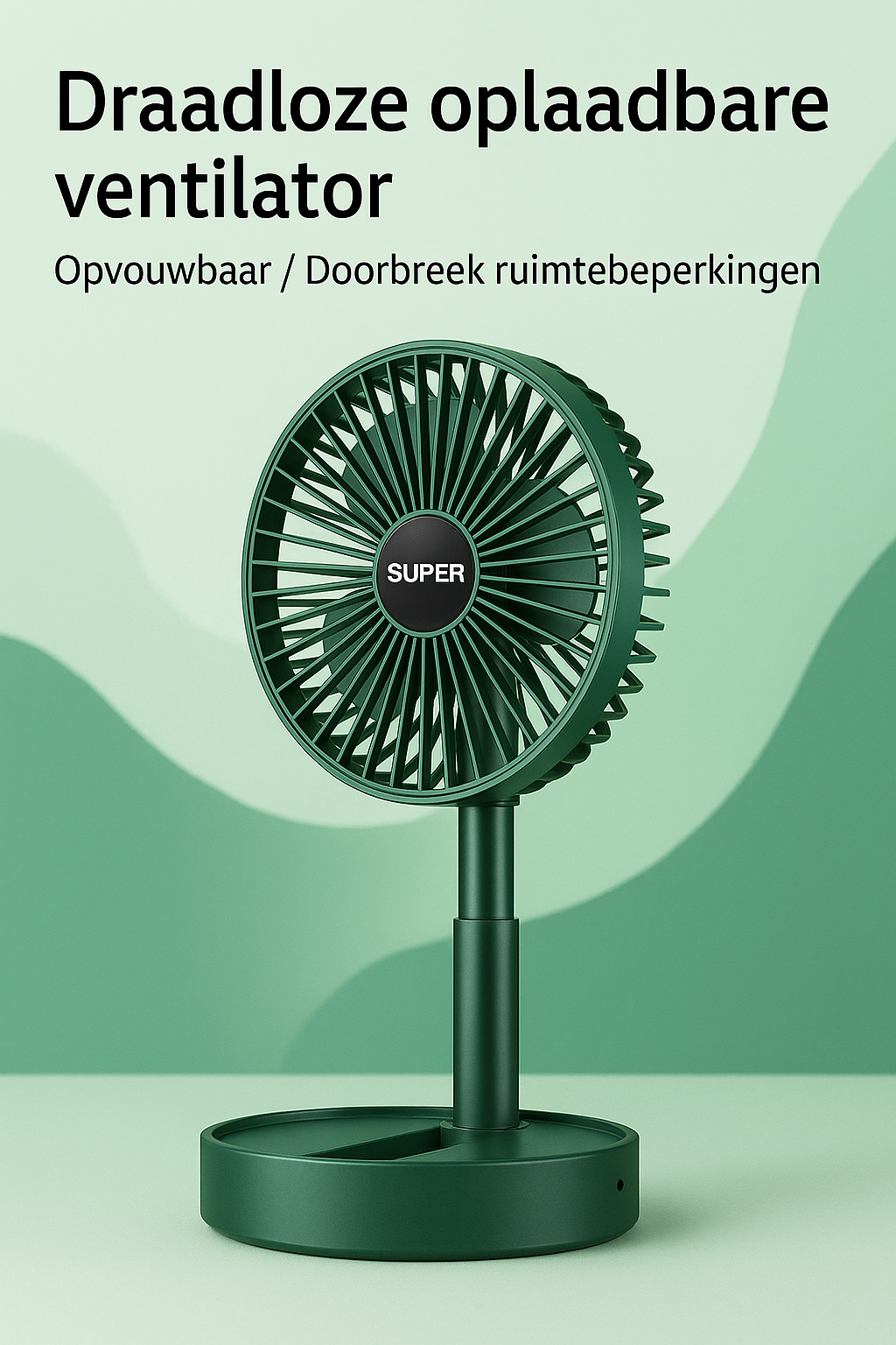 Opvouwbare USB-Tafelventilator