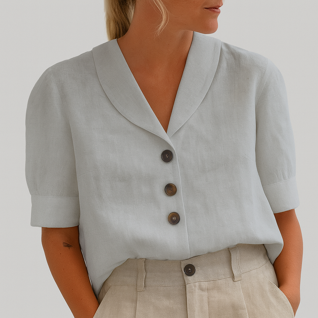 Dames Blouse met Knoopsluiting