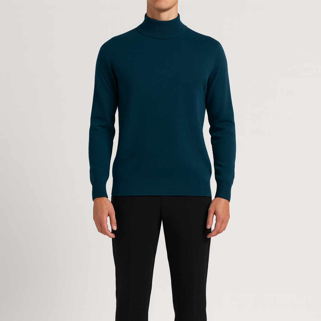 Bellivaro men's turtleneck sweater for everyday wear