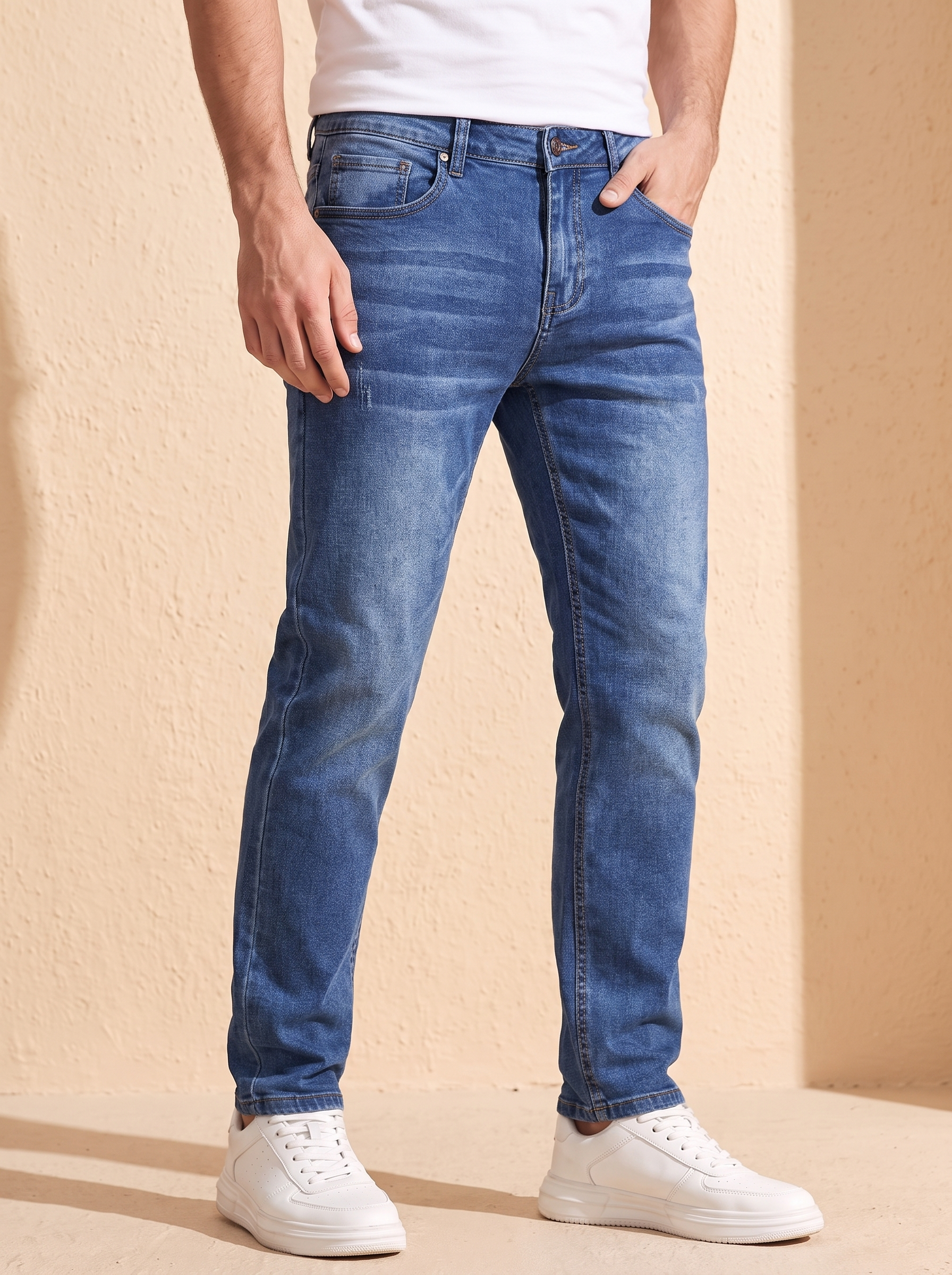 Stretch Jeans til Mænd med Normal Pasform