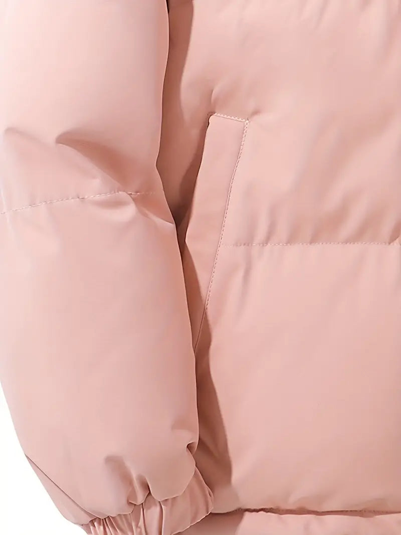 NOUVEAU RICHE Kapuzenjacke Klassisches Design Warme Winterjacke Winter
