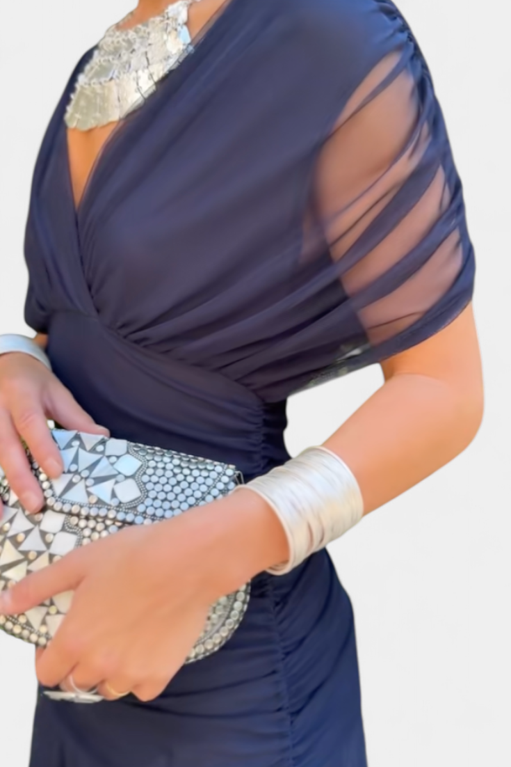 Kvinders Bryllupsgæst Elegant Off-Shoulder Aftenkjole