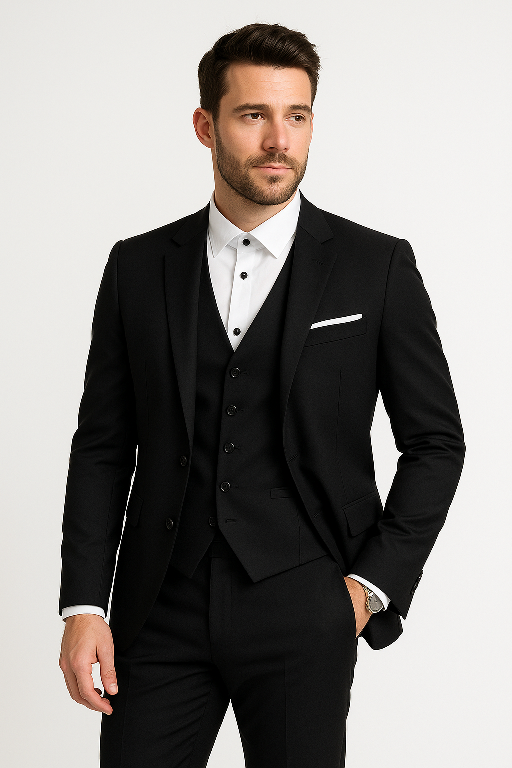 Evert | Ensemble trois pièces homme avec blazer, gilet et pantalon pour occasions festives et élégantes d'automne