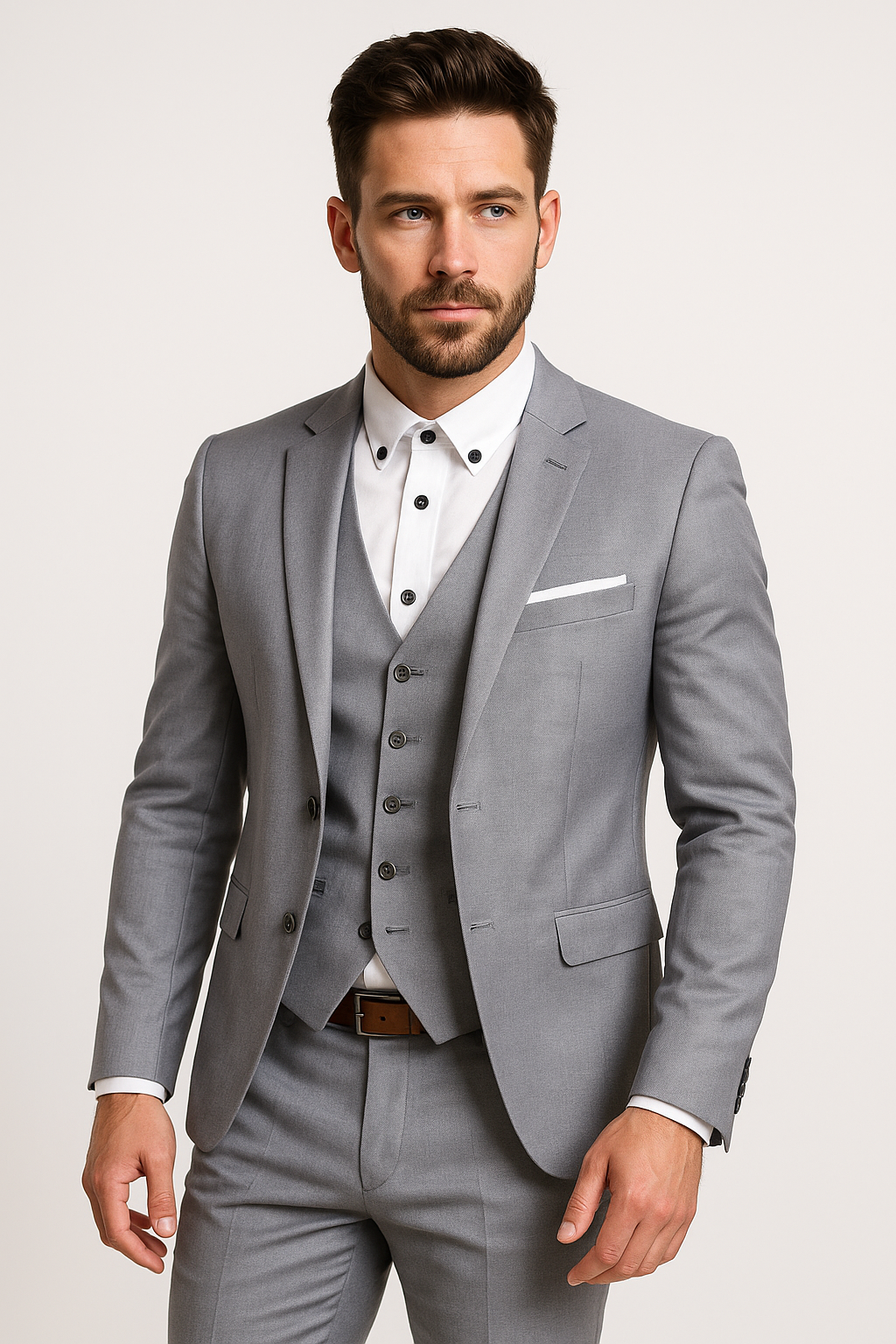Evert | Ensemble trois pièces homme avec blazer, gilet et pantalon pour occasions festives et élégantes d'automne