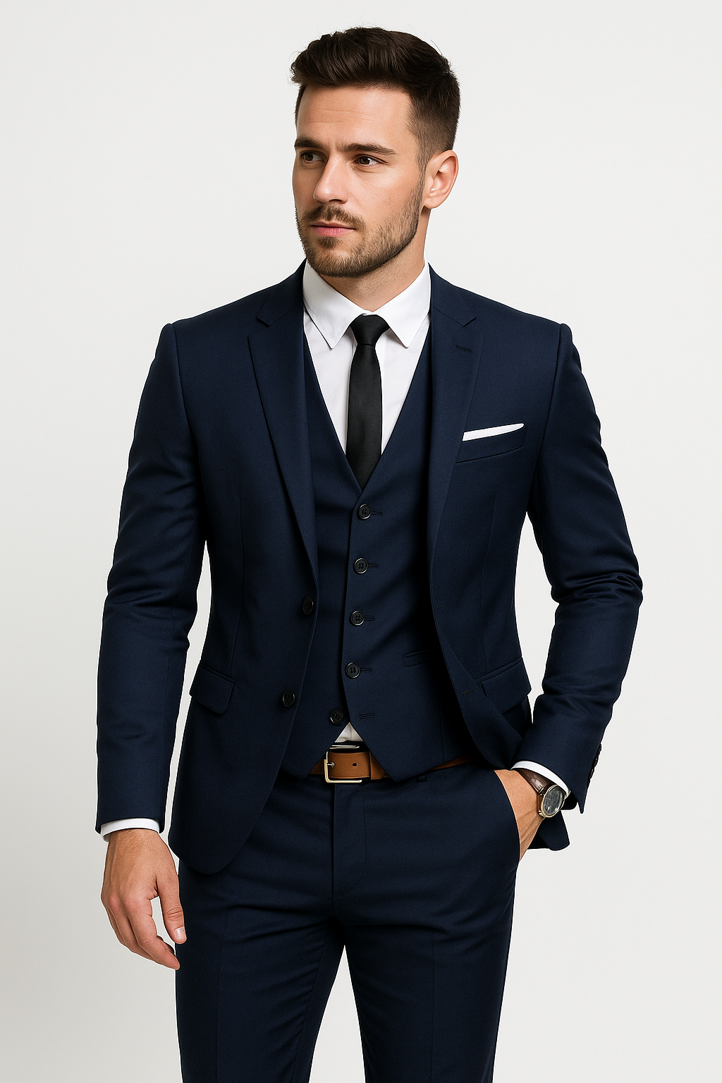 Evert | Ensemble trois pièces homme avec blazer, gilet et pantalon pour occasions festives et élégantes d'automne