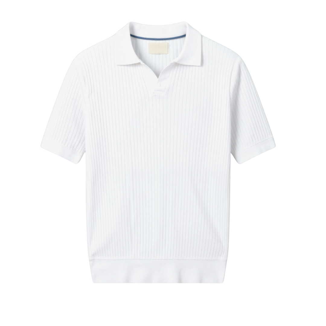 Pisa - Ribbet bavlnené polo