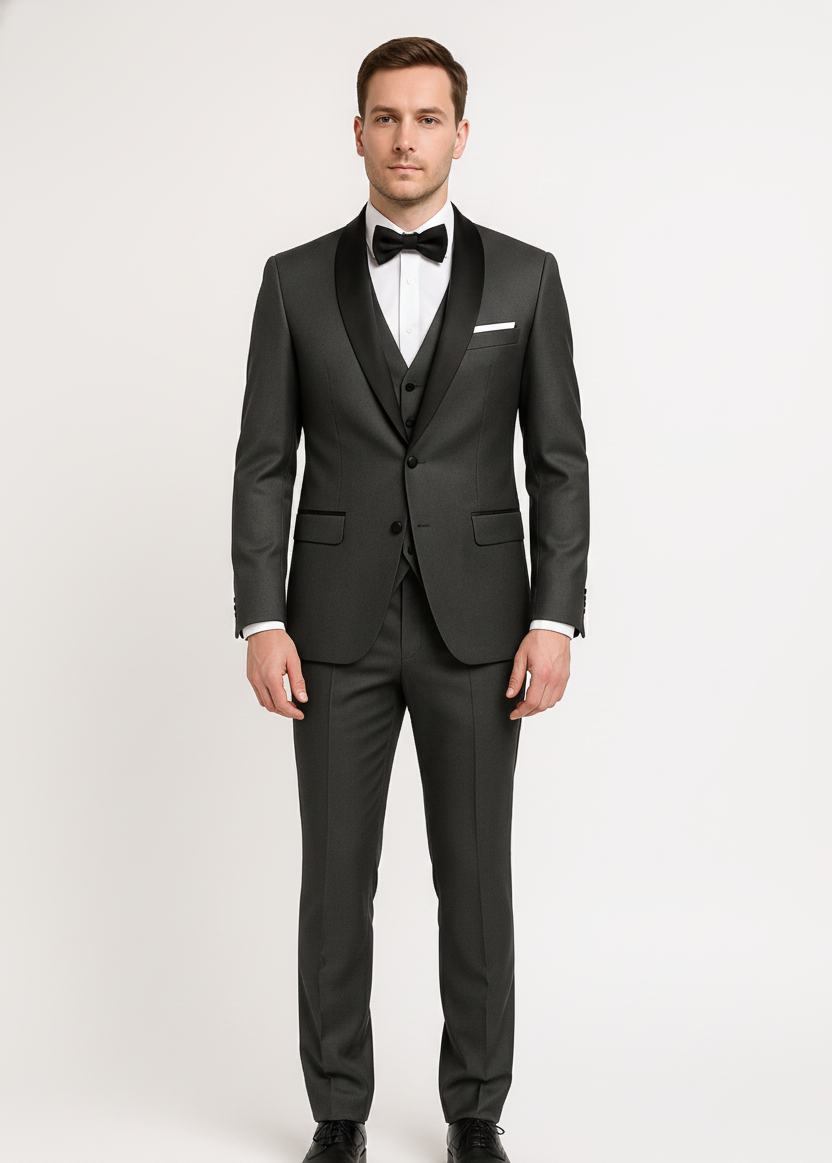 Bellivaro ανδρικό 3-τεμάχιο κοστούμι σμόκιν για γιορτές και γάμους