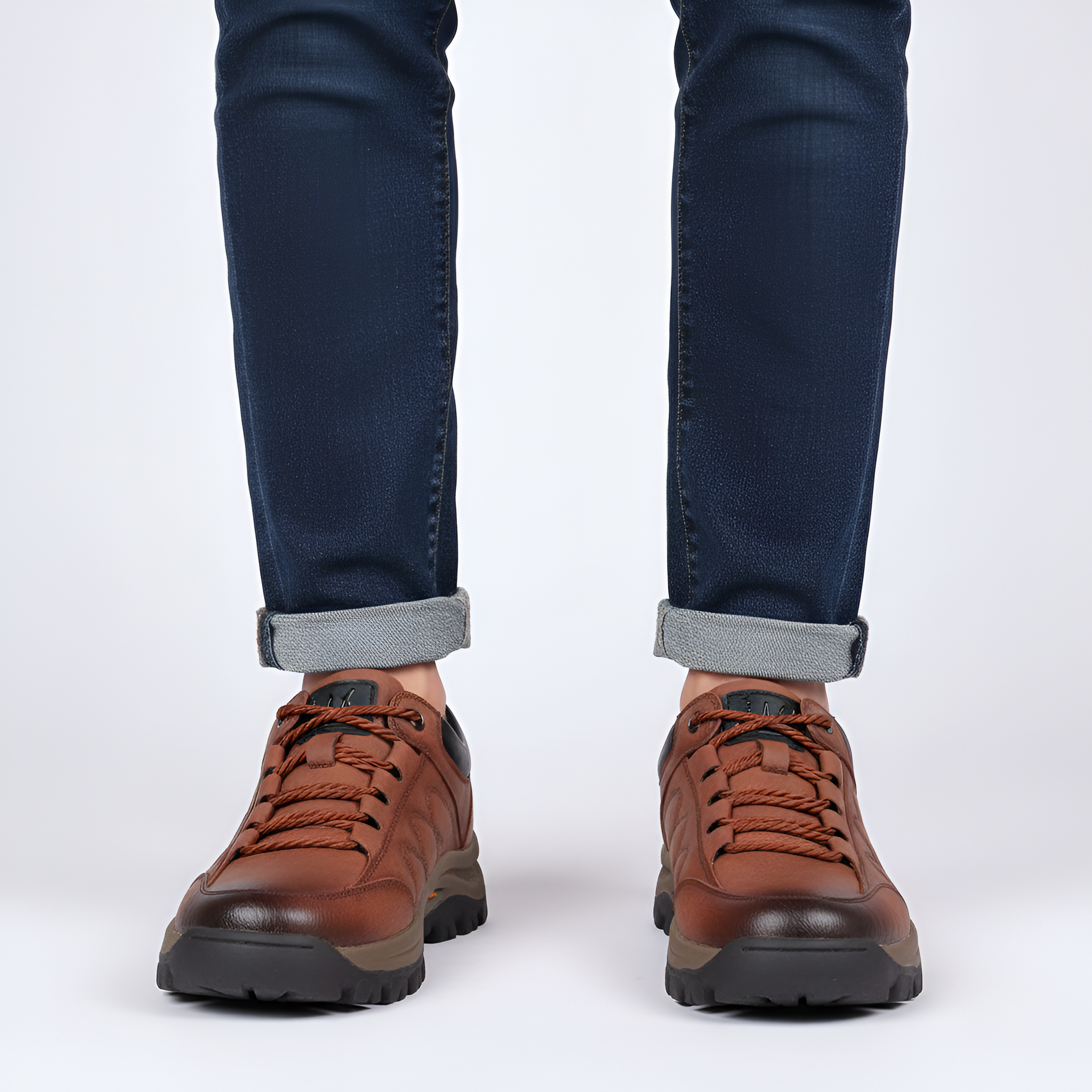 Bellivaro herre læder sneakers med skridsikker sål