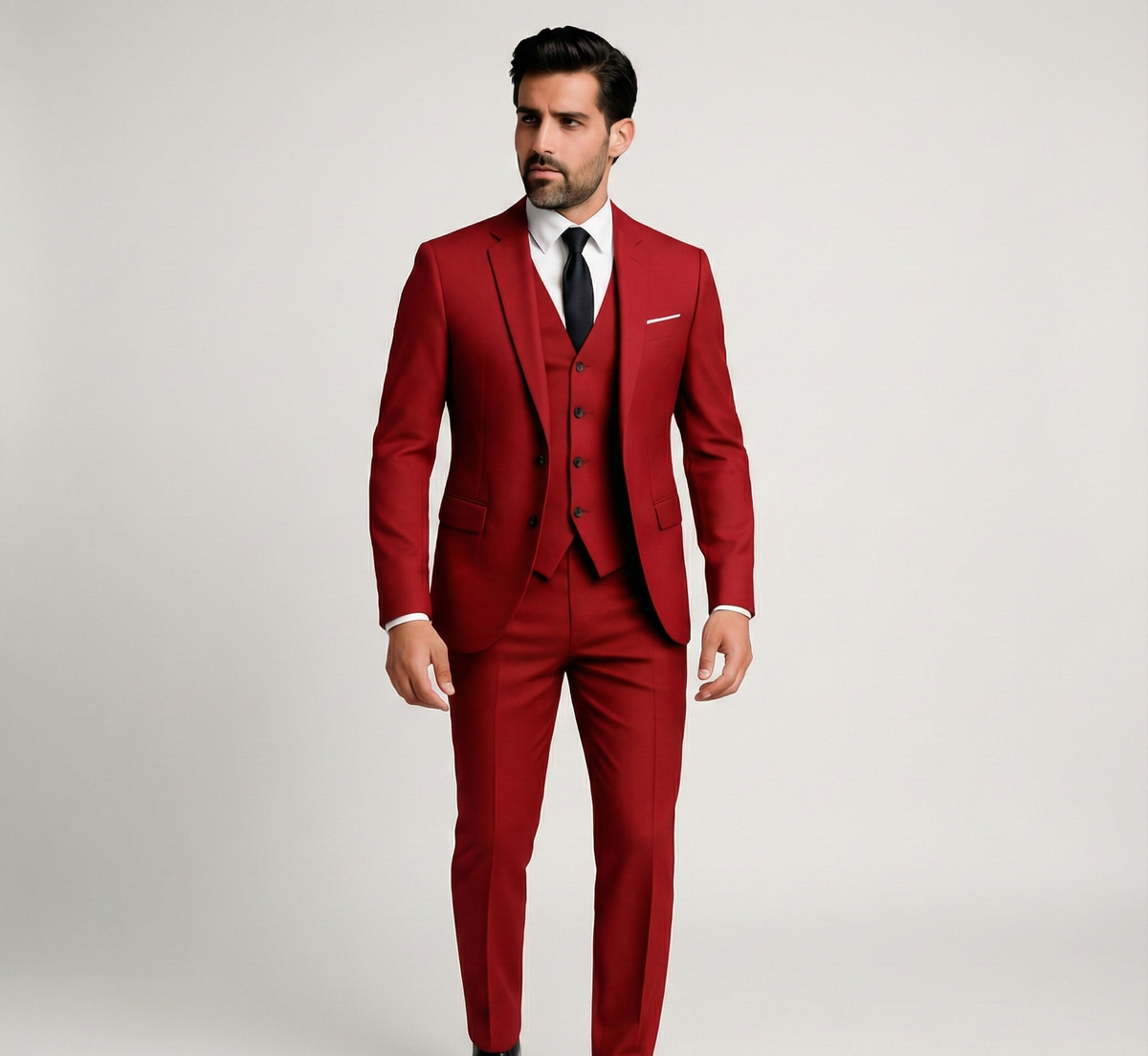 Pánský 3dílný oblek Bellivaro ve střihu slim fit na večírek a svatbu