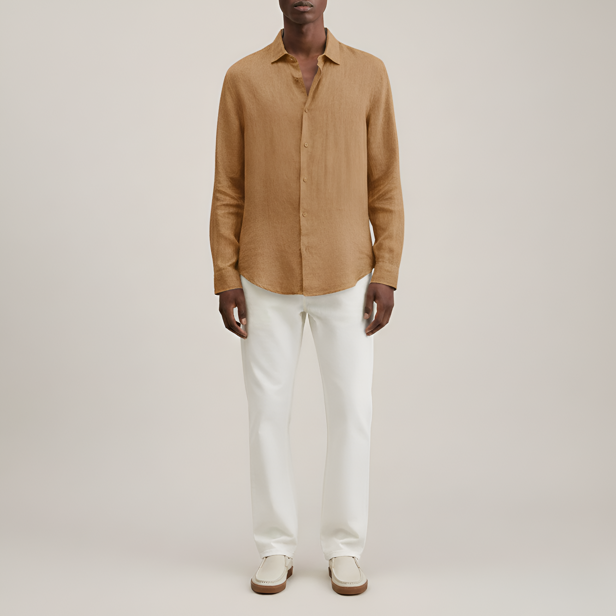 Bellivaro ανδρικό πουκάμισο από λινό μακρυμάνικο casual εφαρμογή