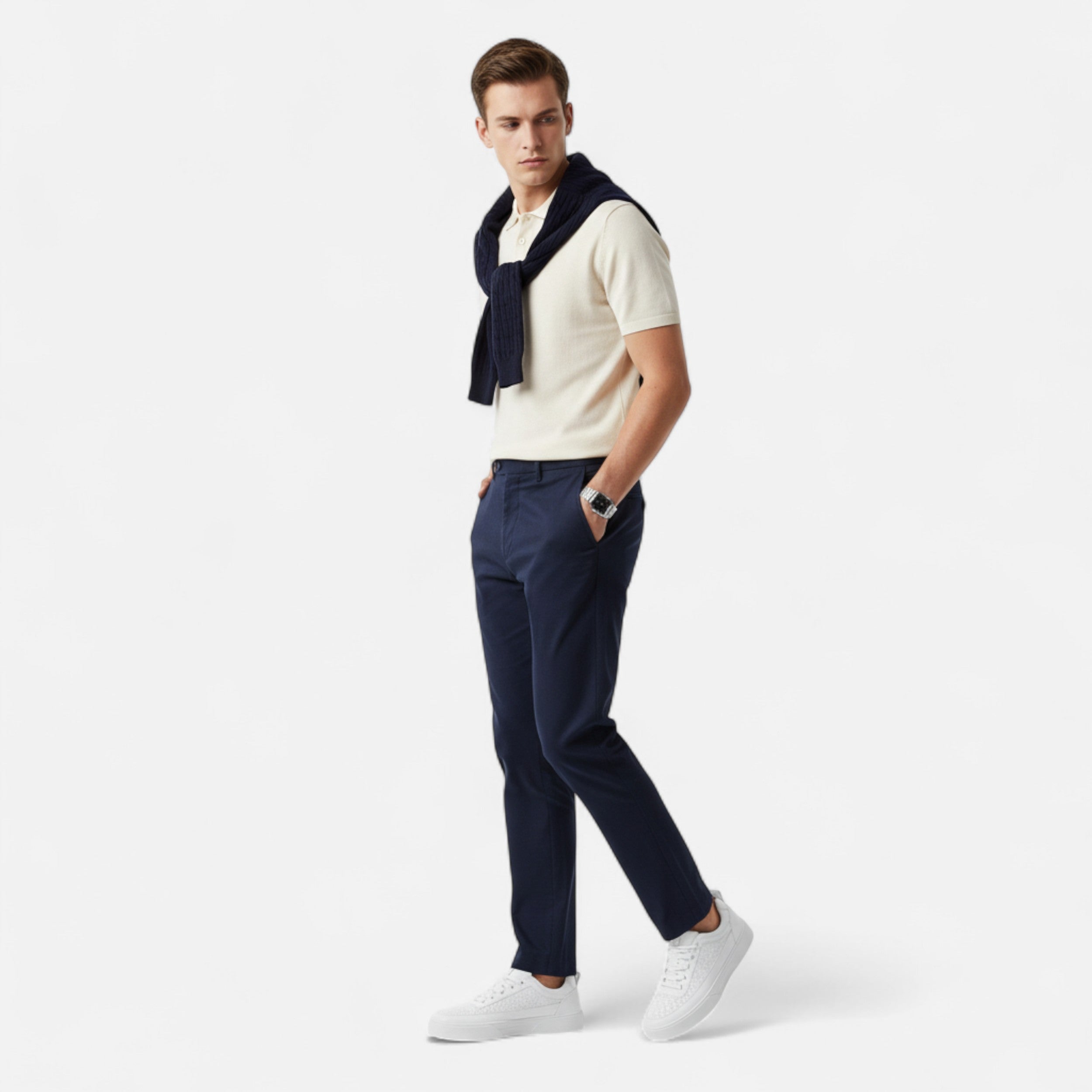Herren Sneaker – Klassische Freizeitschuhe in Weiß