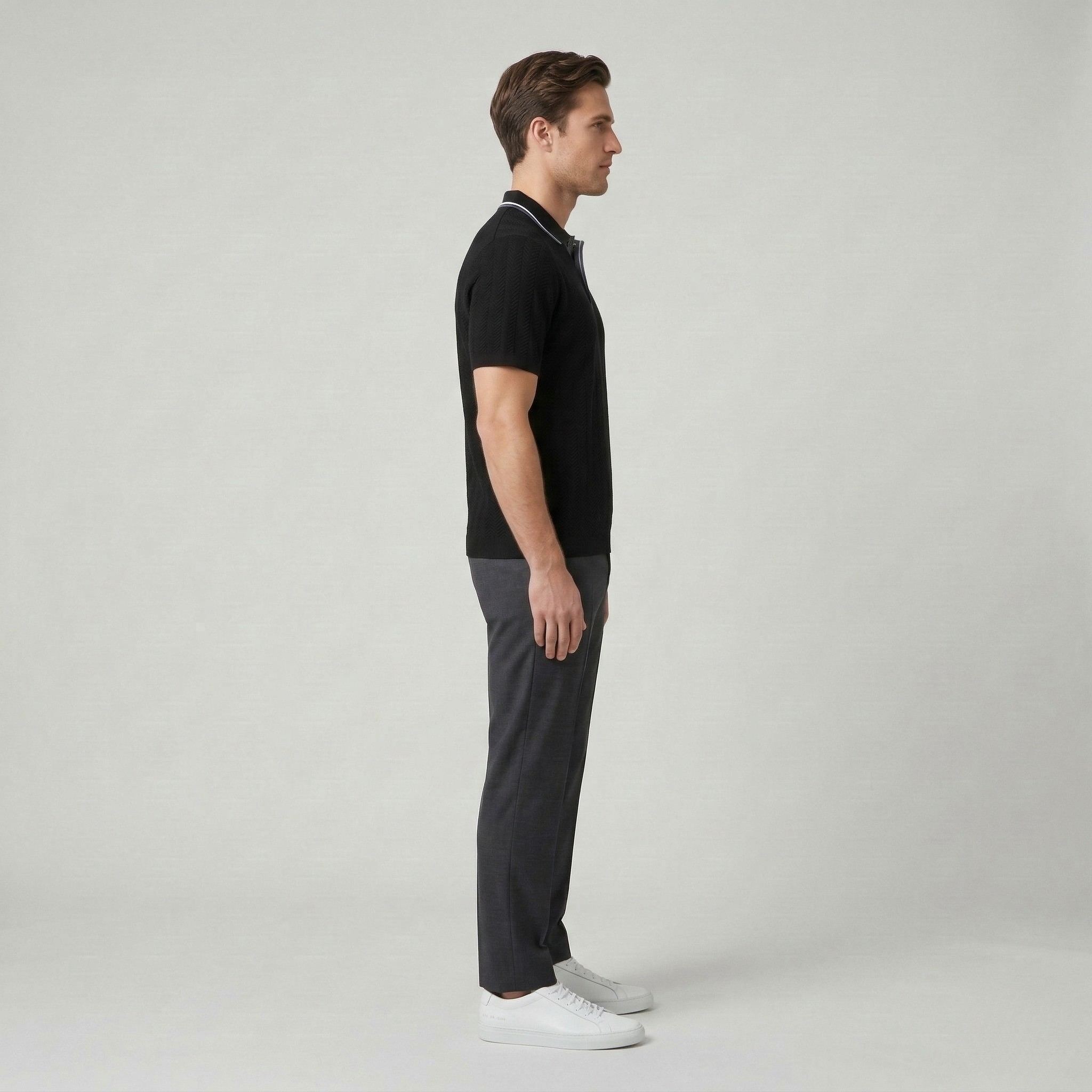 Pánské polo tričko z bavlny, krátký rukáv, klasické polo s límečkem