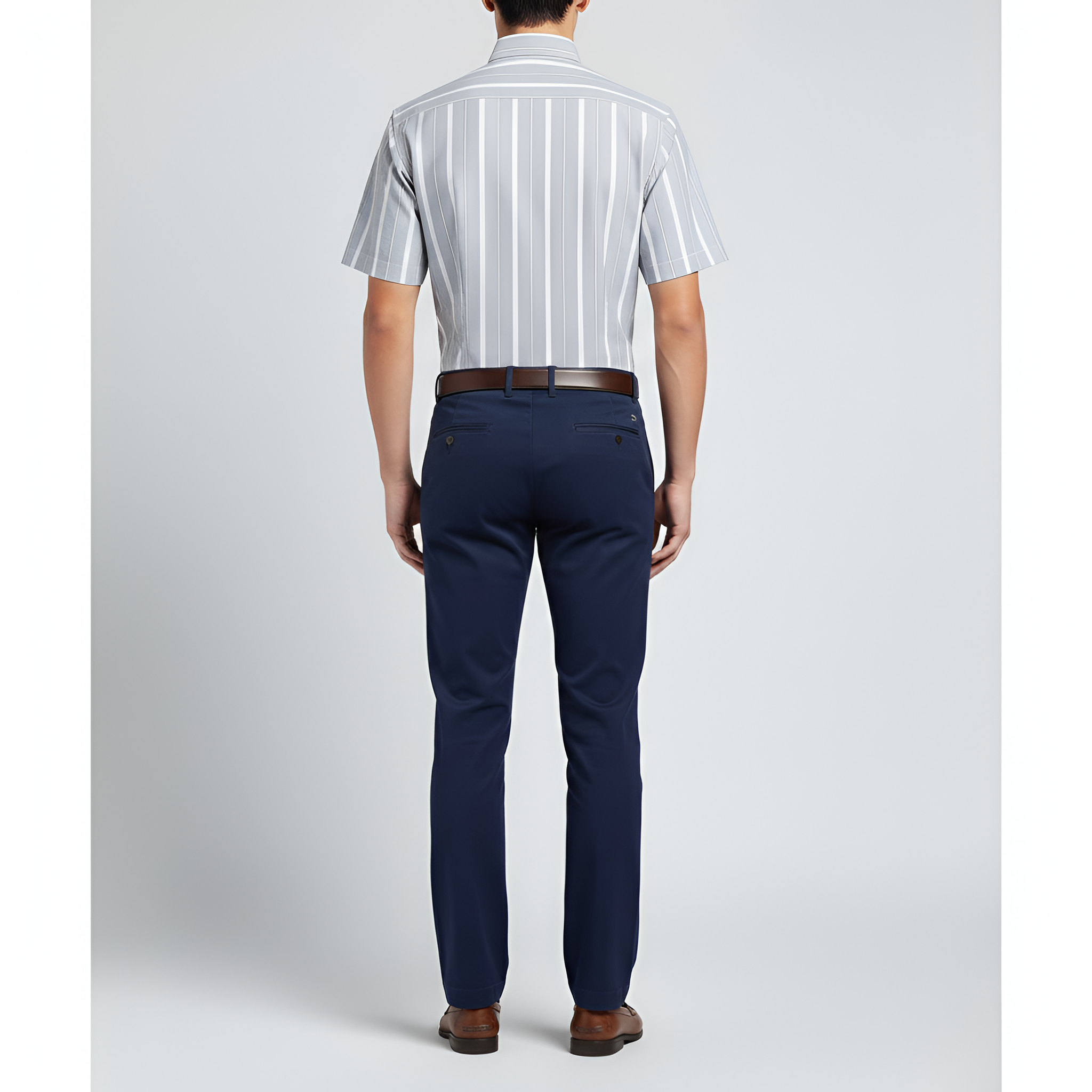 Chemise homme Bellivaro à manches courtes en coton avec fermeture à boutons et col classique