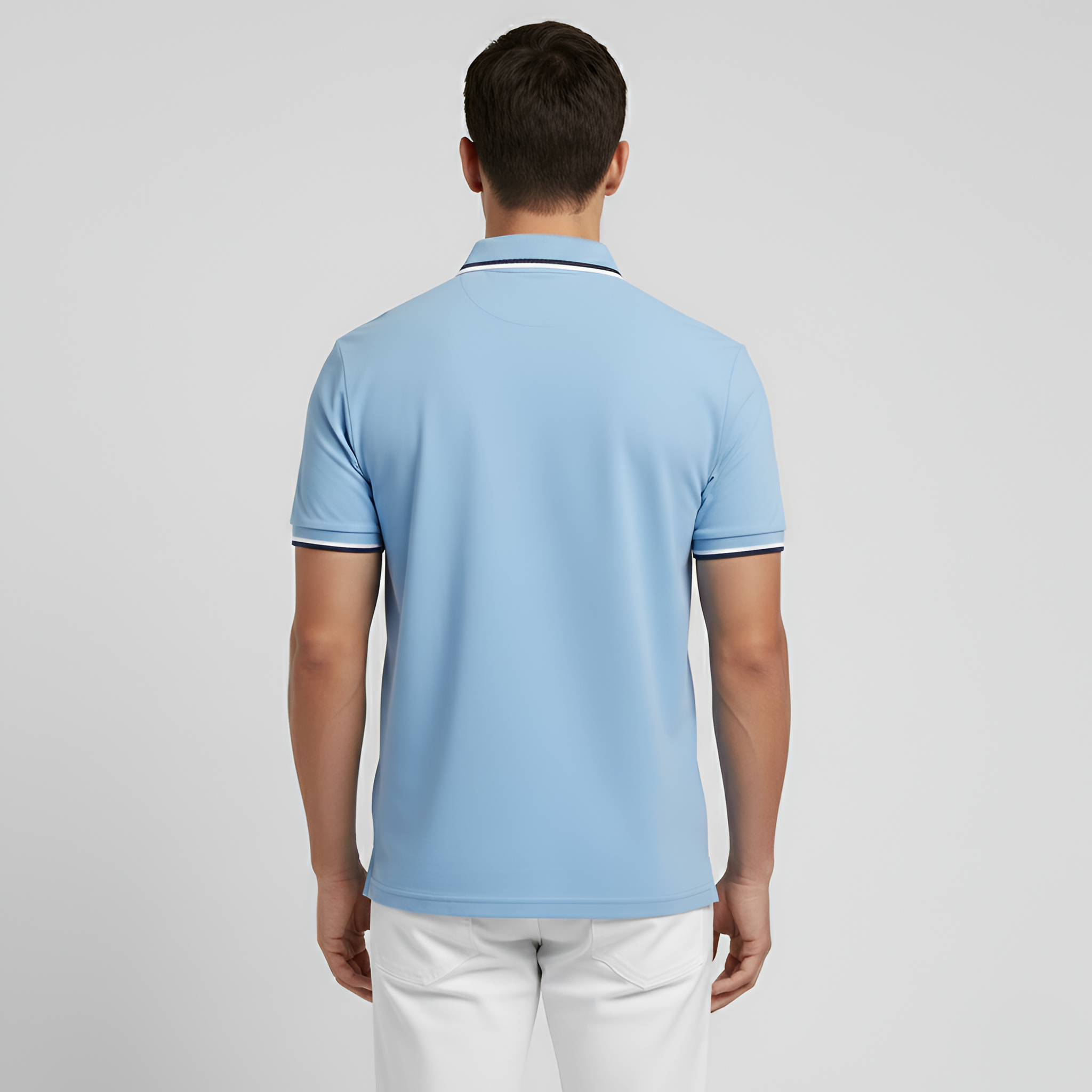 Herre polo t-shirt i bomuld – klassisk kortærmet poloshirt med brystlomme