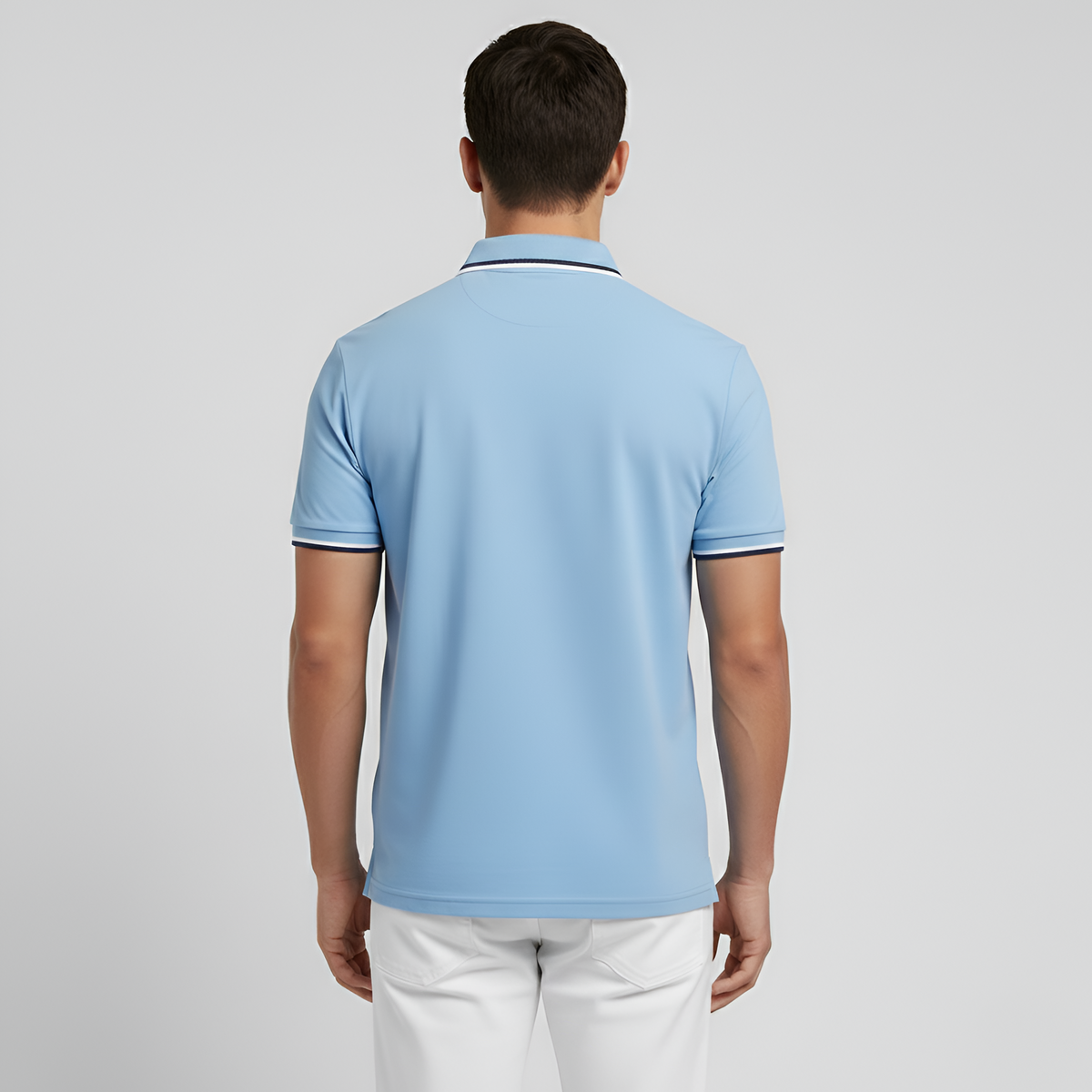 Herre polo t-shirt i bomuld – klassisk kortærmet poloshirt med brystlomme