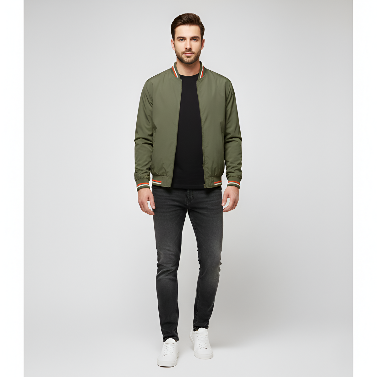 Bellivaro men's lightweight bomber jacket and windbreaker