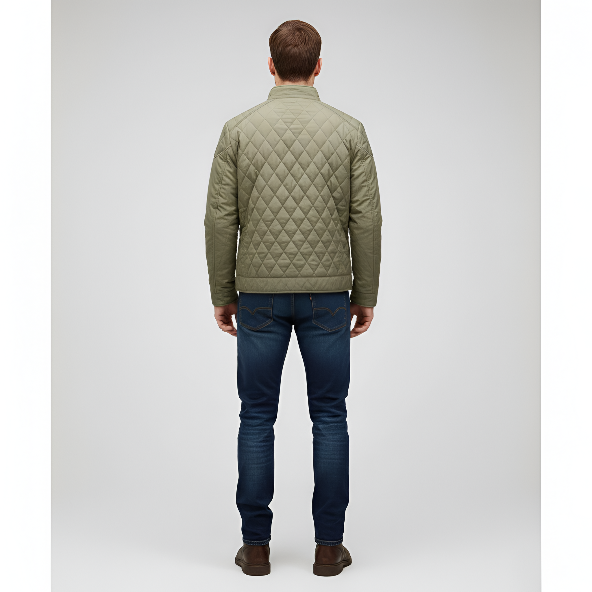 Chaqueta acolchada para hombre Bellivaro, chaqueta de entretiempo ligera con cremallera