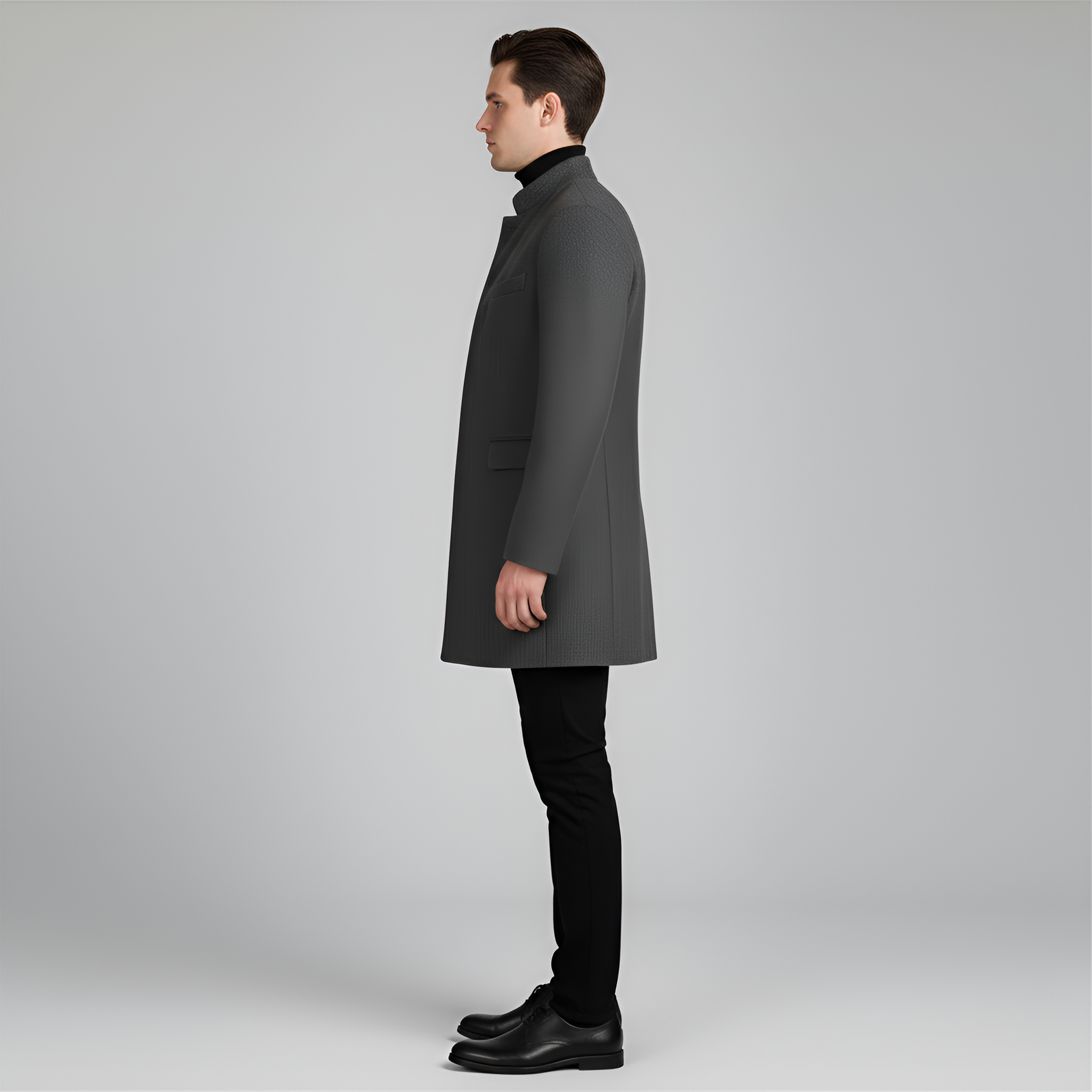 Bellivaro ανδρικό μάλλινο παλτό κλασικό μακρύ μοντέλο