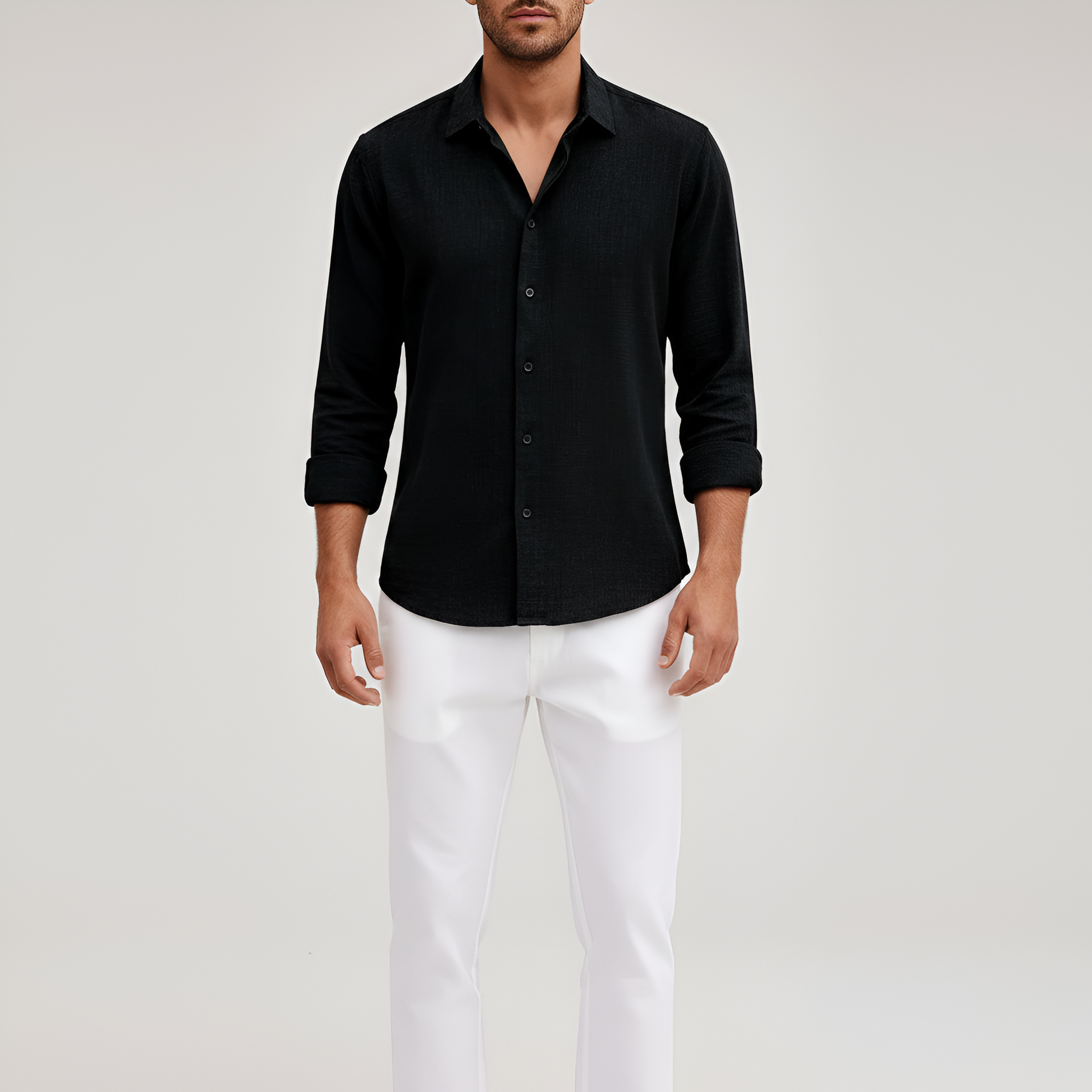 Bellivaro férfi pamut ing hosszú ujjakkal