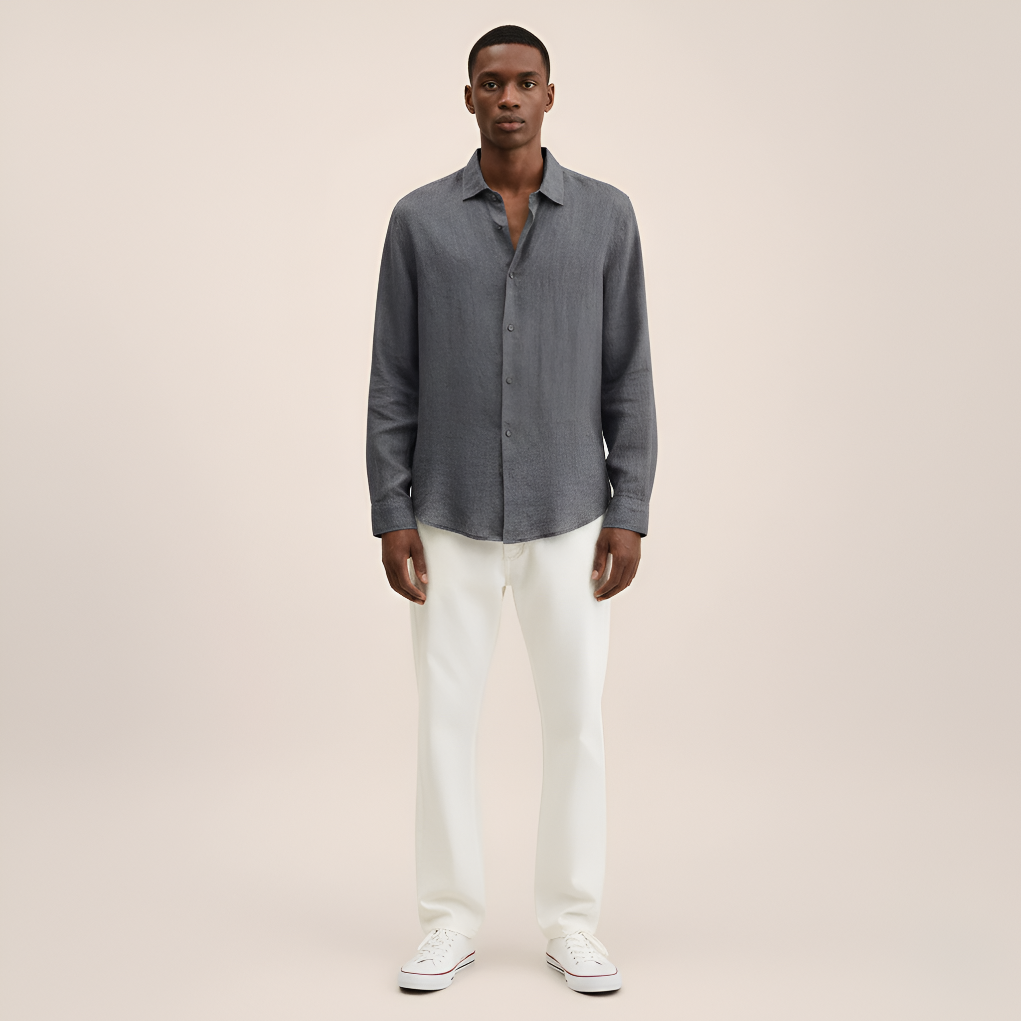 Bellivaro ανδρικό πουκάμισο από λινό μακρυμάνικο casual εφαρμογή