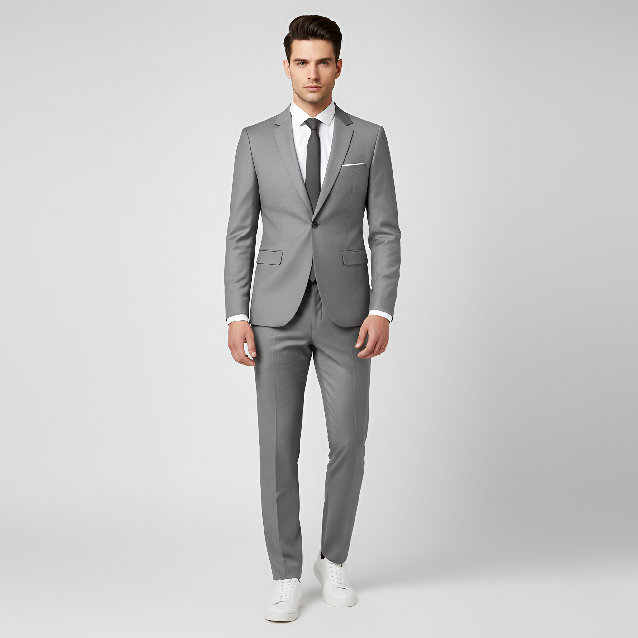 Bellivaro men's slim fit suit with blazer and trousers classic fit