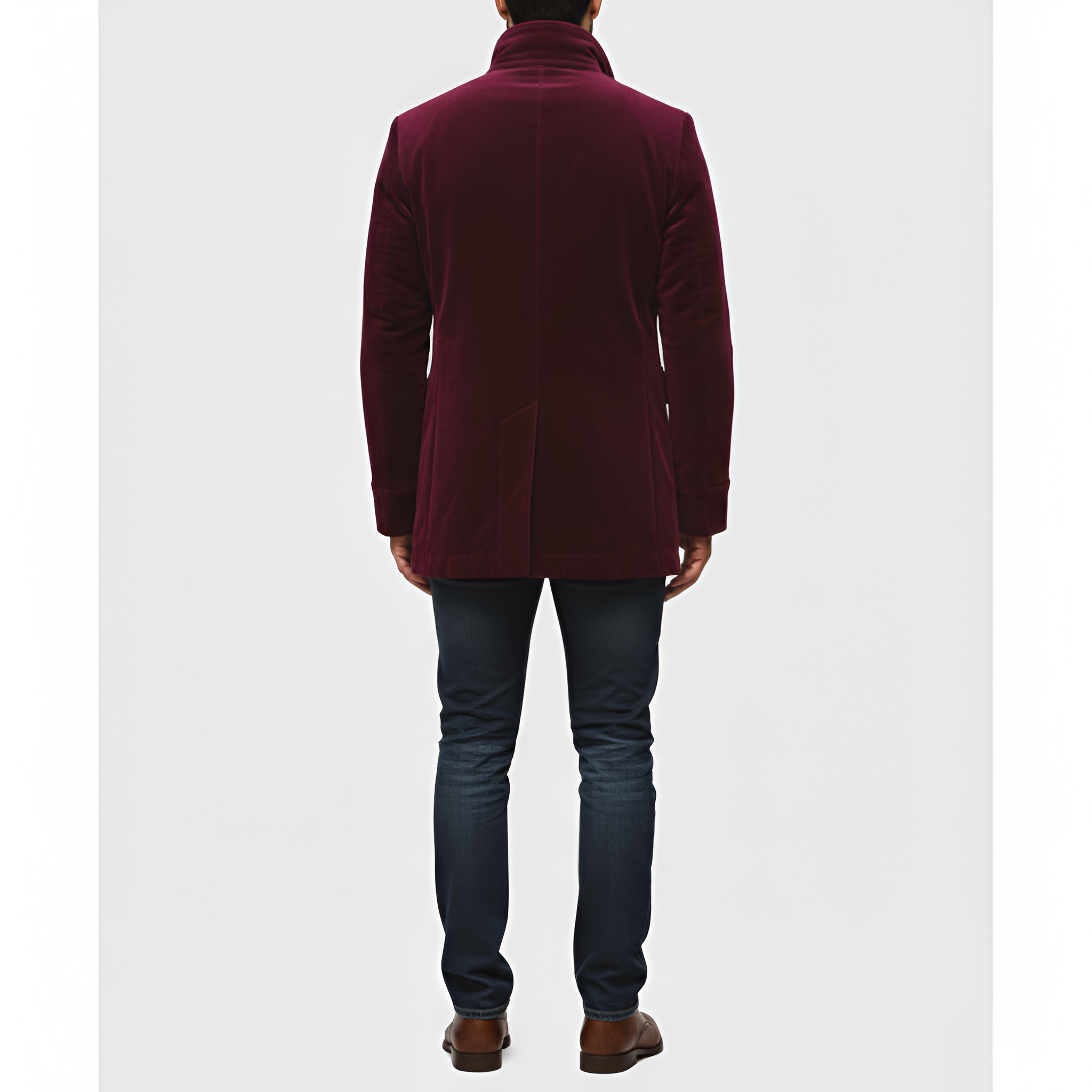 Bellivaro férfi kord kabát gombos záródással