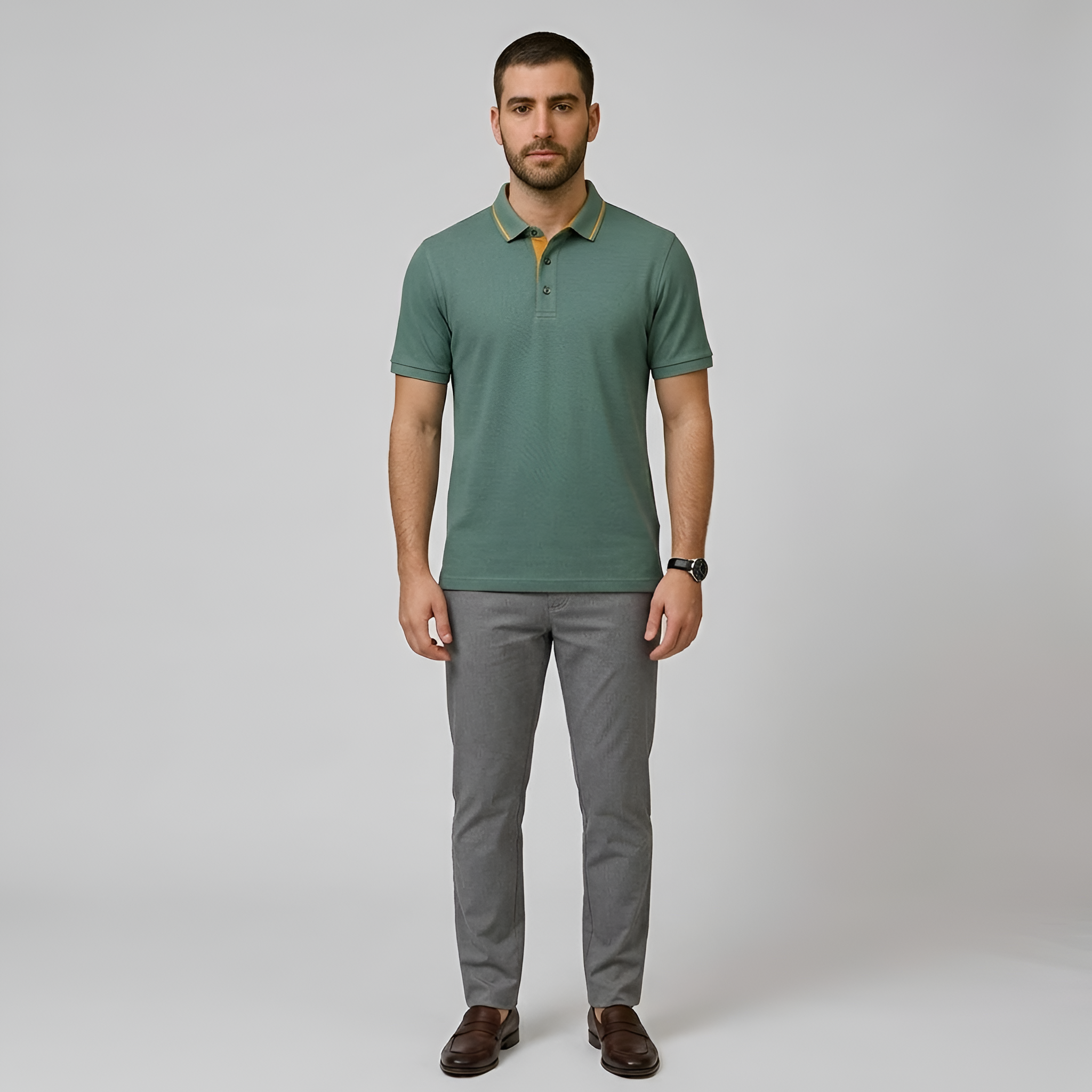 Pánske polo tričko z bavlny, krátky rukáv, klasické polo tričko s golierom