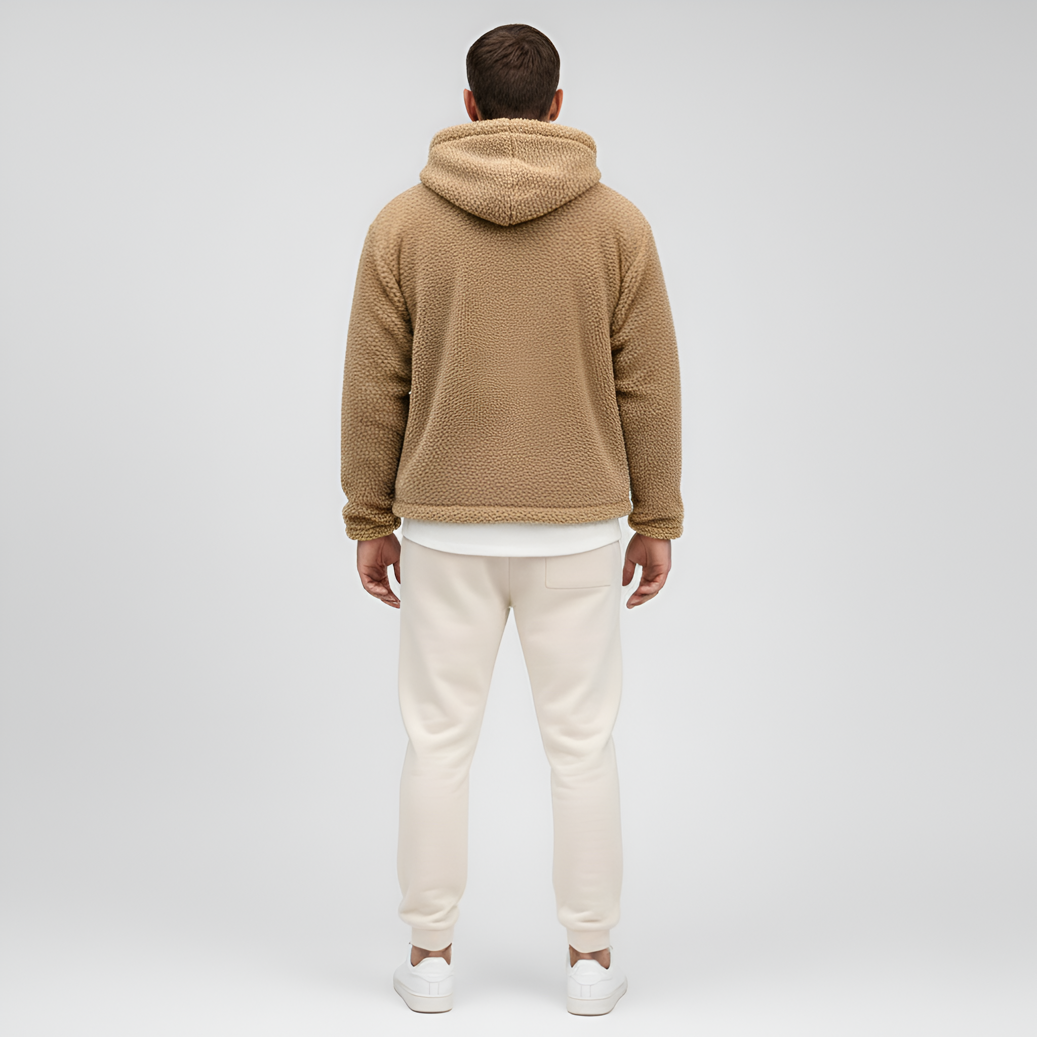 Bellivaro pánska fleecová bunda s kapucňou a zipsom