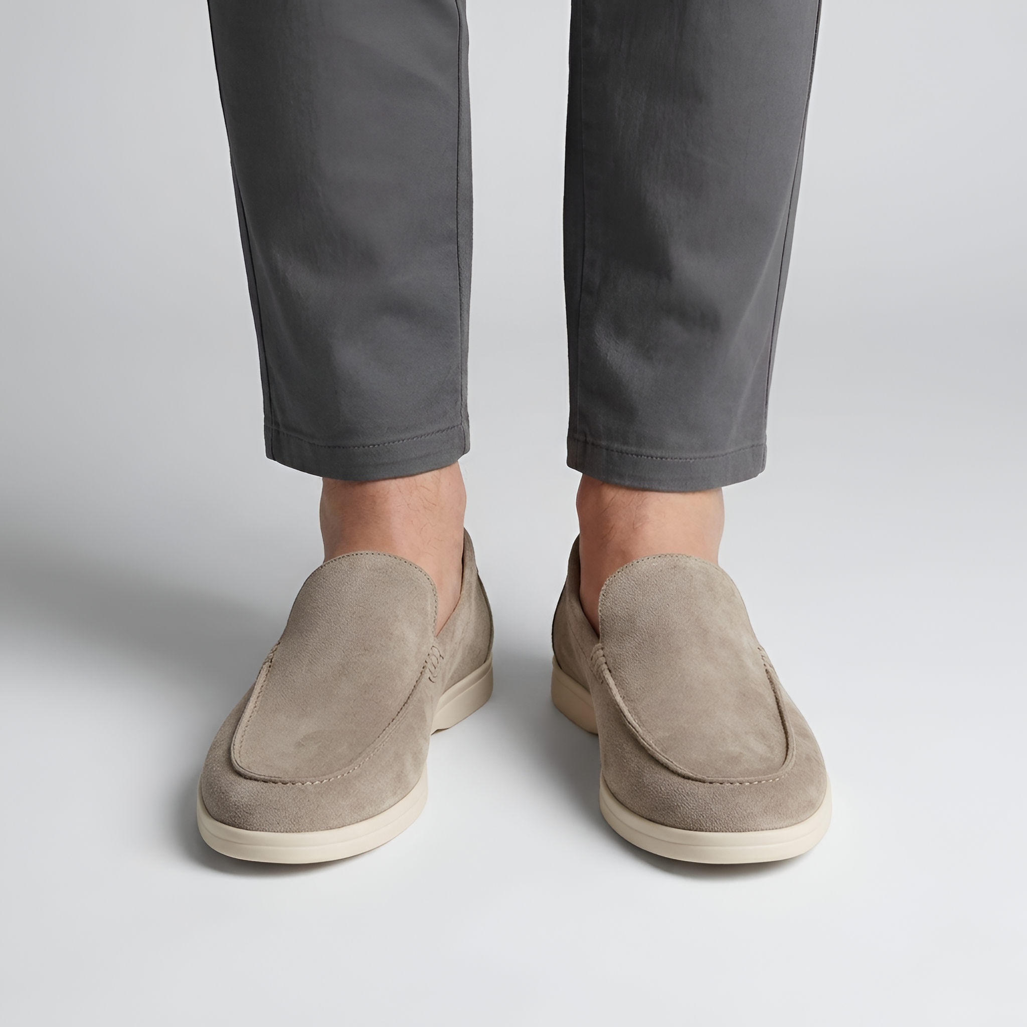 Veroux Mode | Mocasines de ante para hombre – Elegancia Old Money, Sofisticación atemporal en calzado