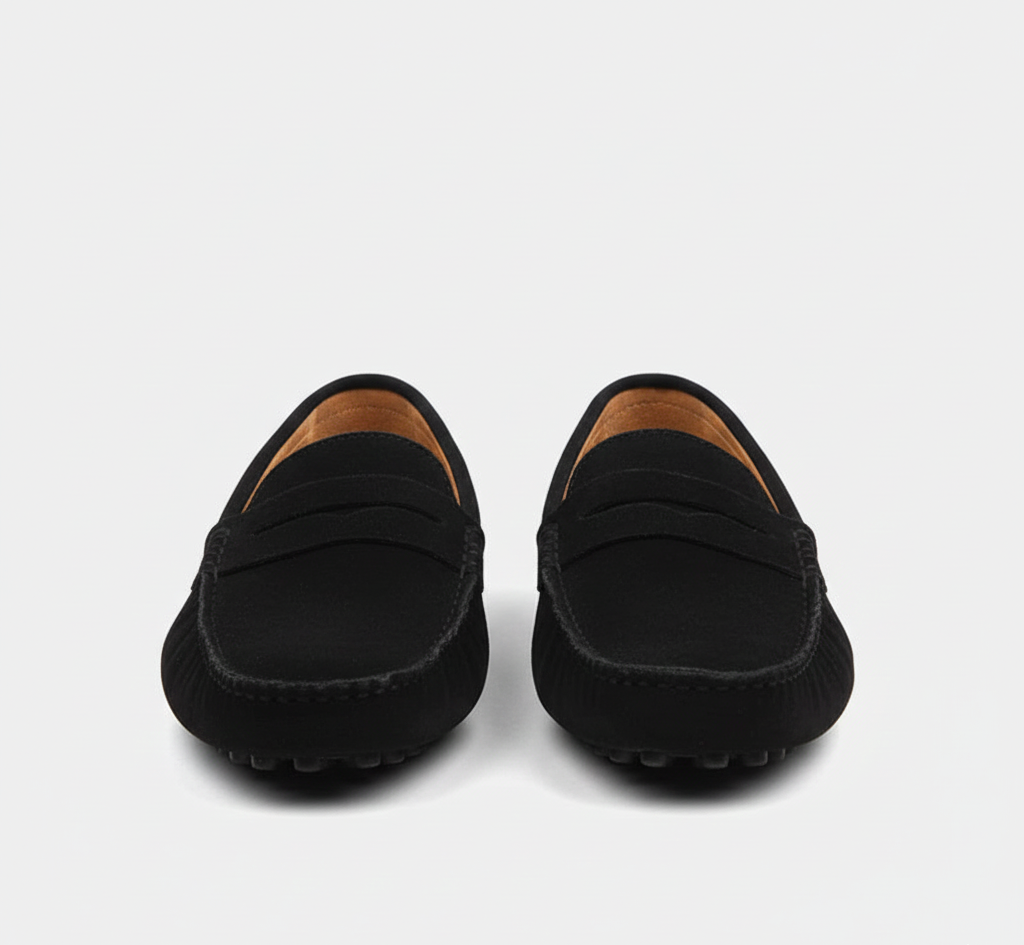 Bellivaro herre loafers i ruskind til komfort og hverdagsbrug