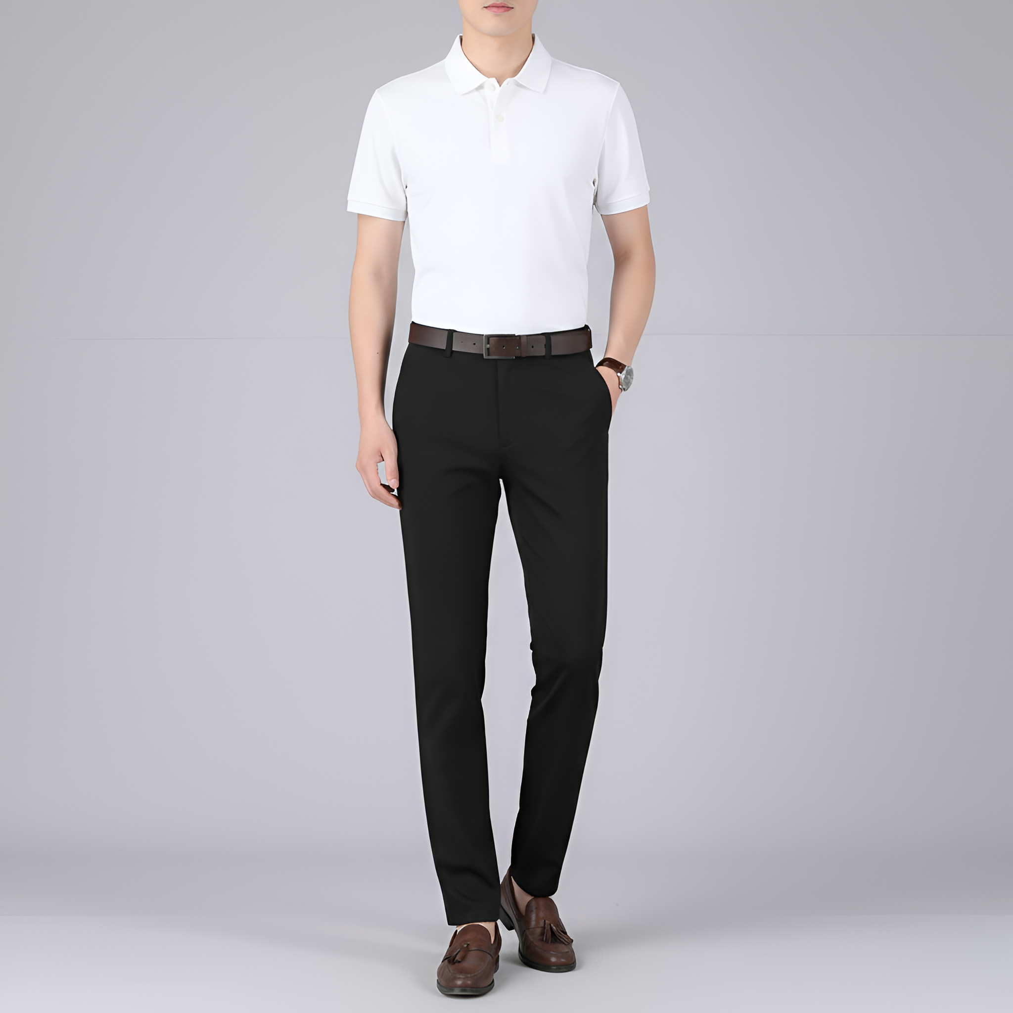 Bellivaro ανδρικό παντελόνι slim fit με ελαστικότητα