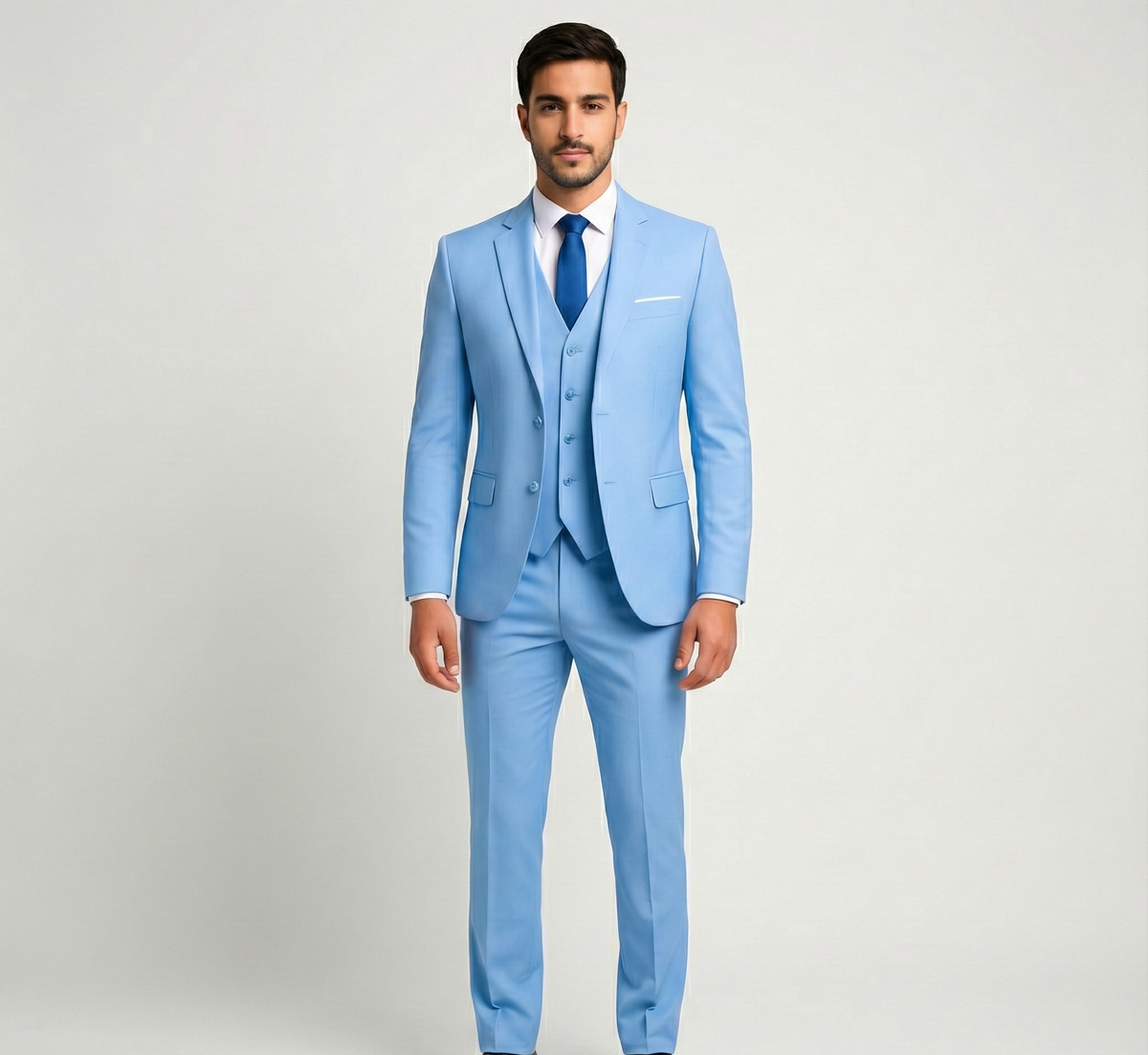 Pánský 3dílný oblek Bellivaro ve střihu slim fit na večírek a svatbu