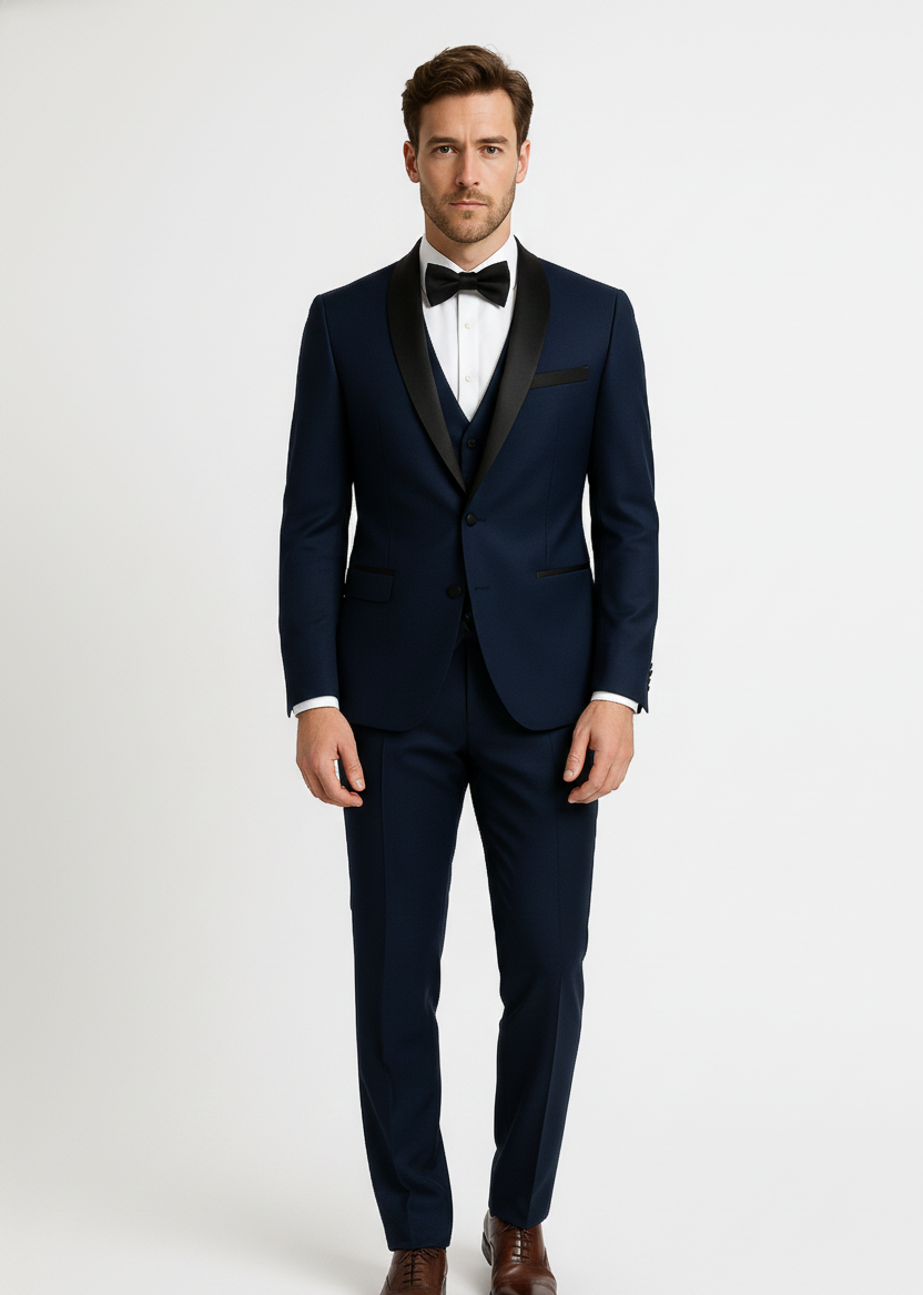 Bellivaro ανδρικό 3-τεμάχιο κοστούμι σμόκιν για γιορτές και γάμους