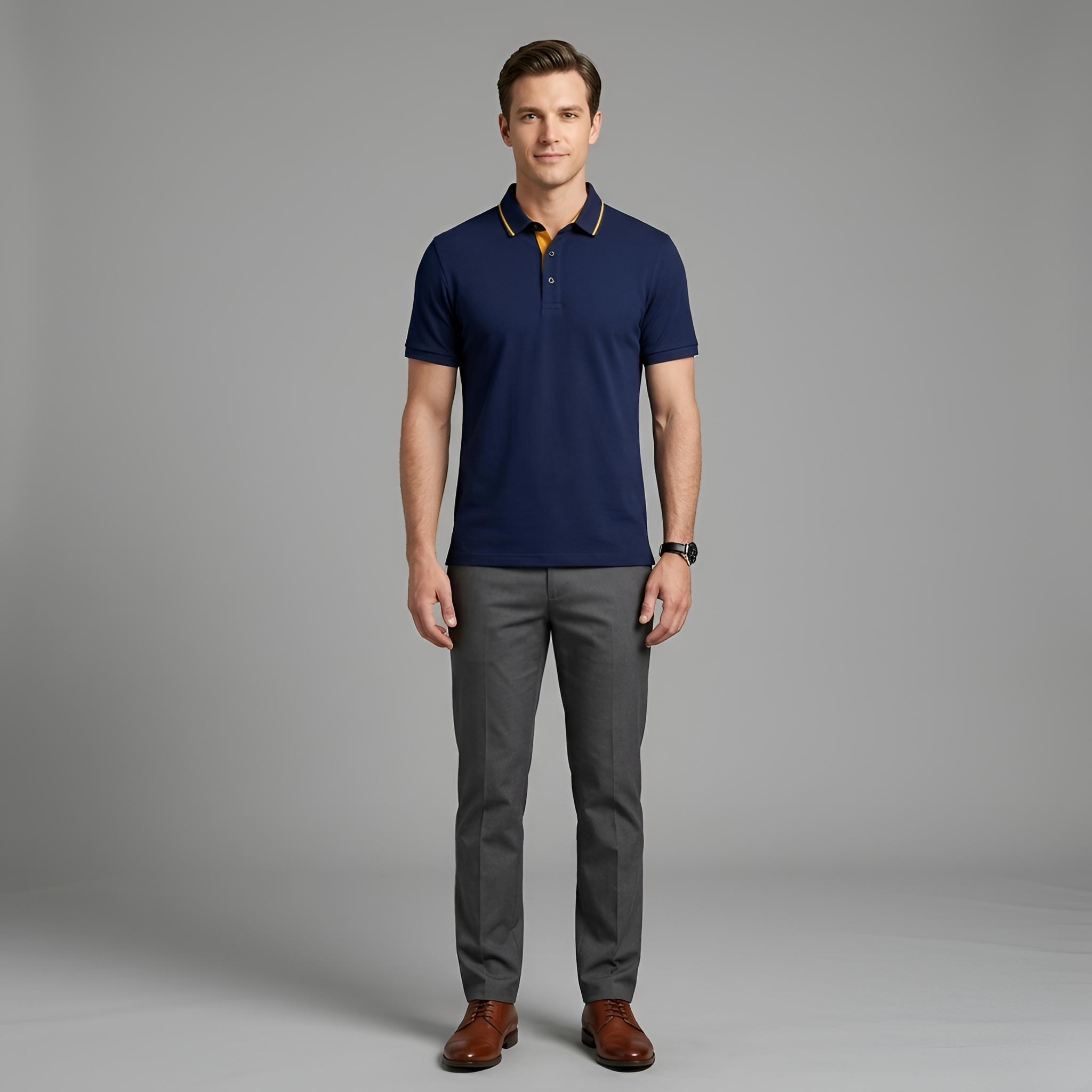 Pánske polo tričko z bavlny, krátky rukáv, klasické polo tričko s golierom