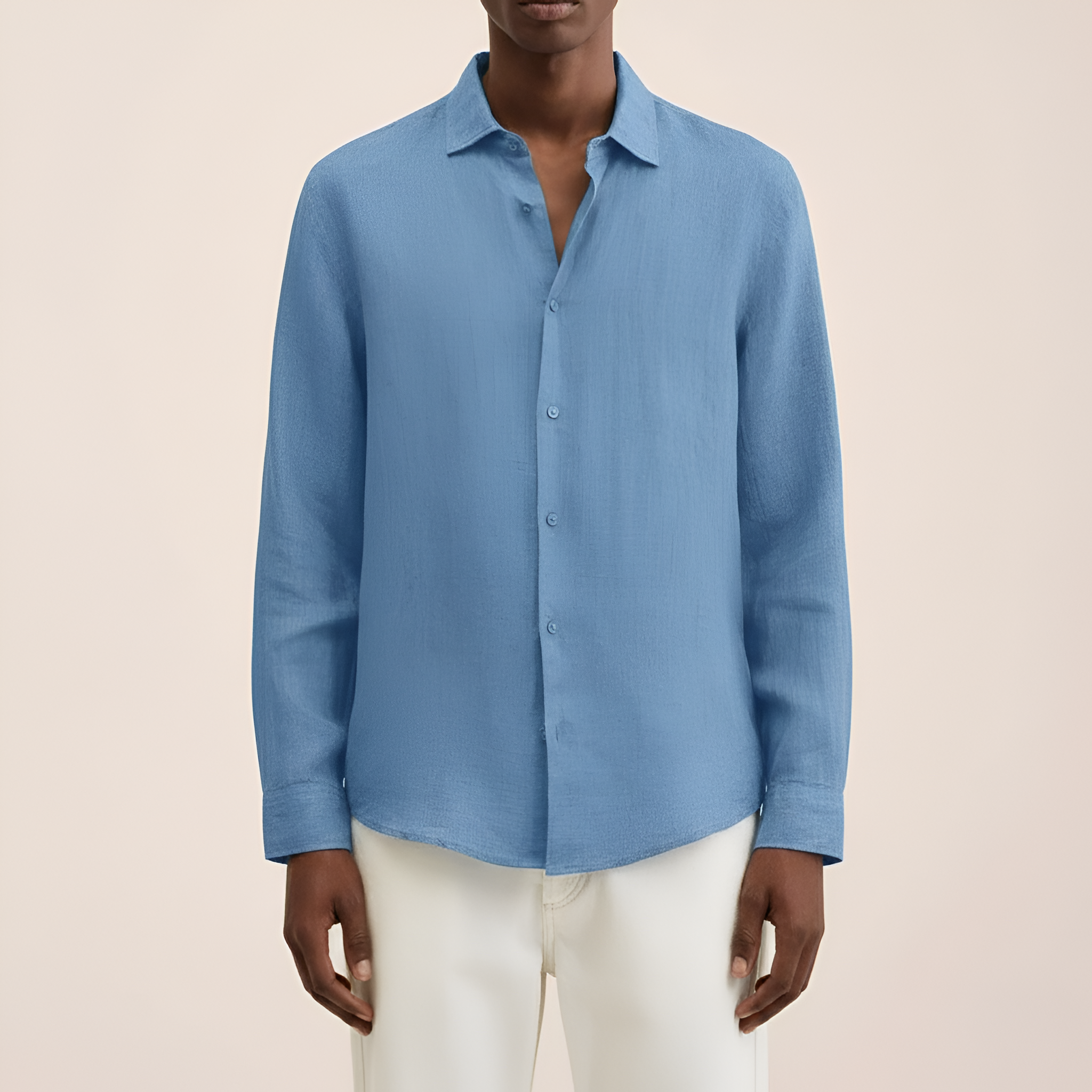 Bellivaro ανδρικό πουκάμισο από λινό μακρυμάνικο casual εφαρμογή