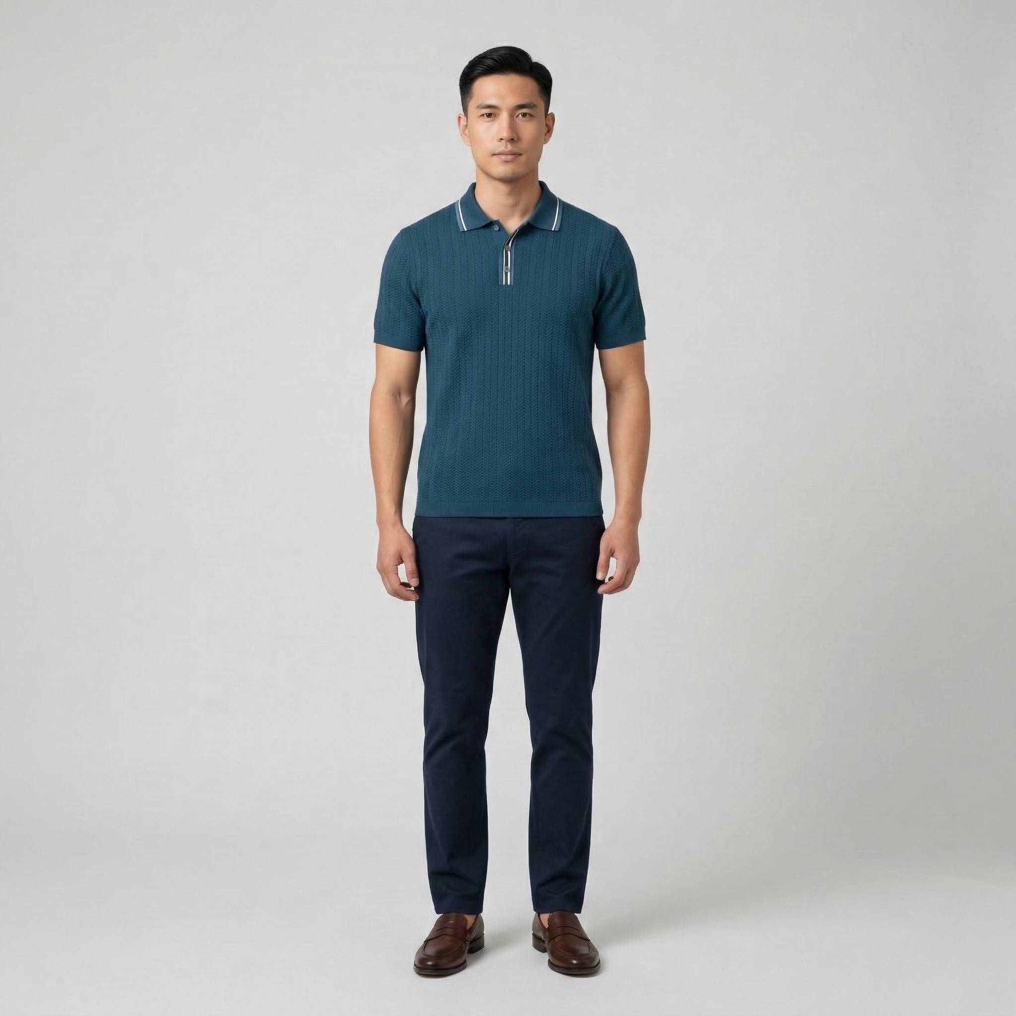 Pánské polo tričko z bavlny, krátký rukáv, klasické polo s límečkem