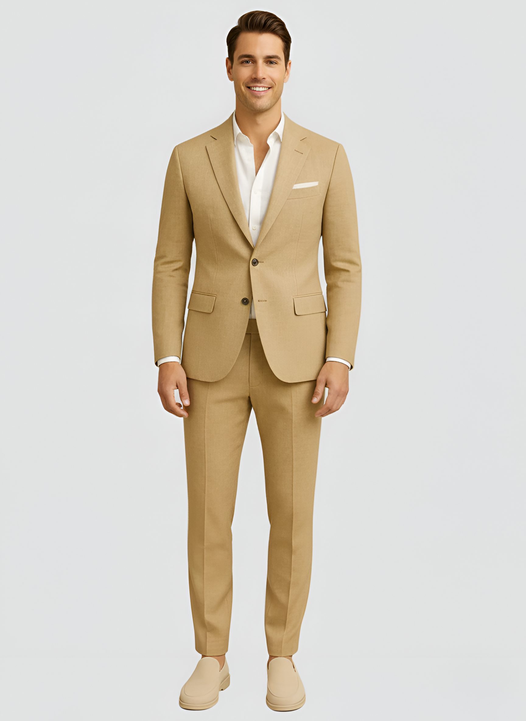 Bellivaro Pánsky oblek z vlnenej zmesi Slim Fit