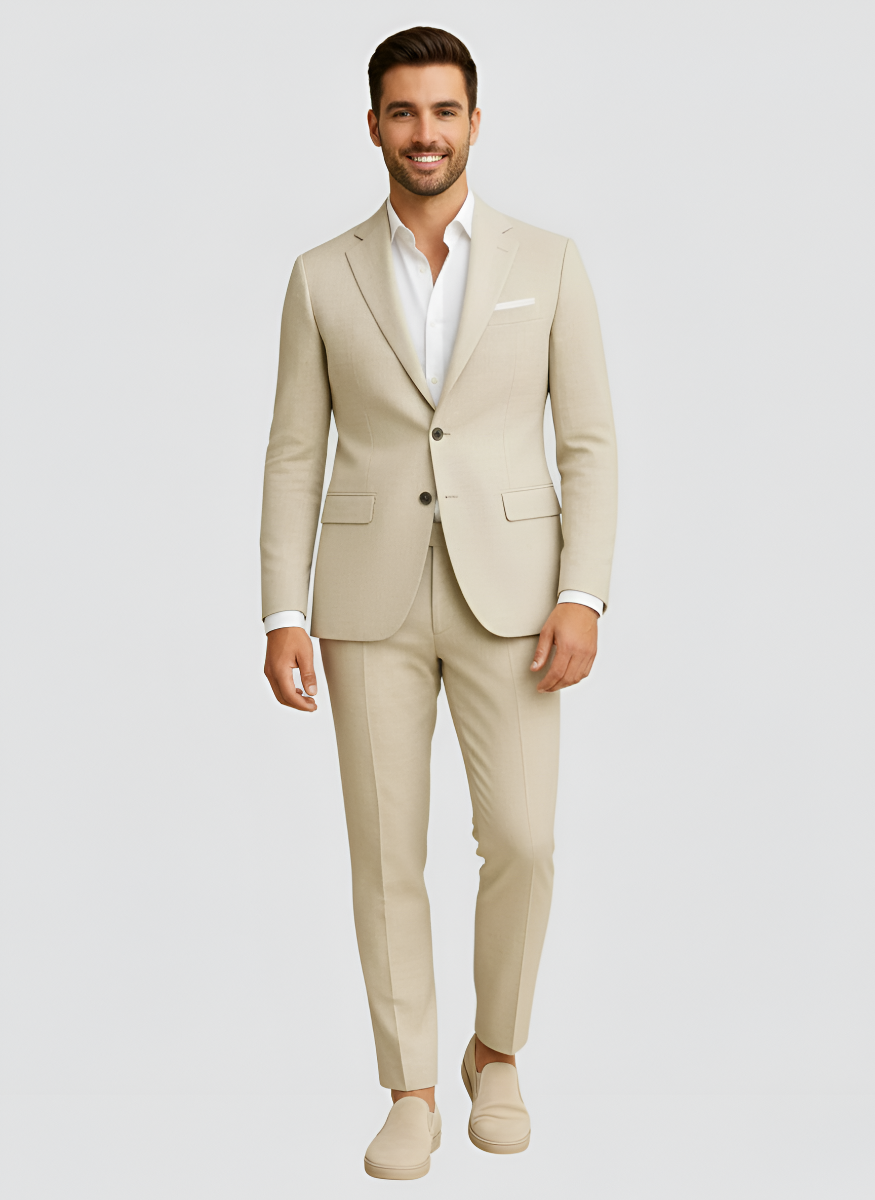 Bellivaro Pánsky oblek z vlnenej zmesi Slim Fit