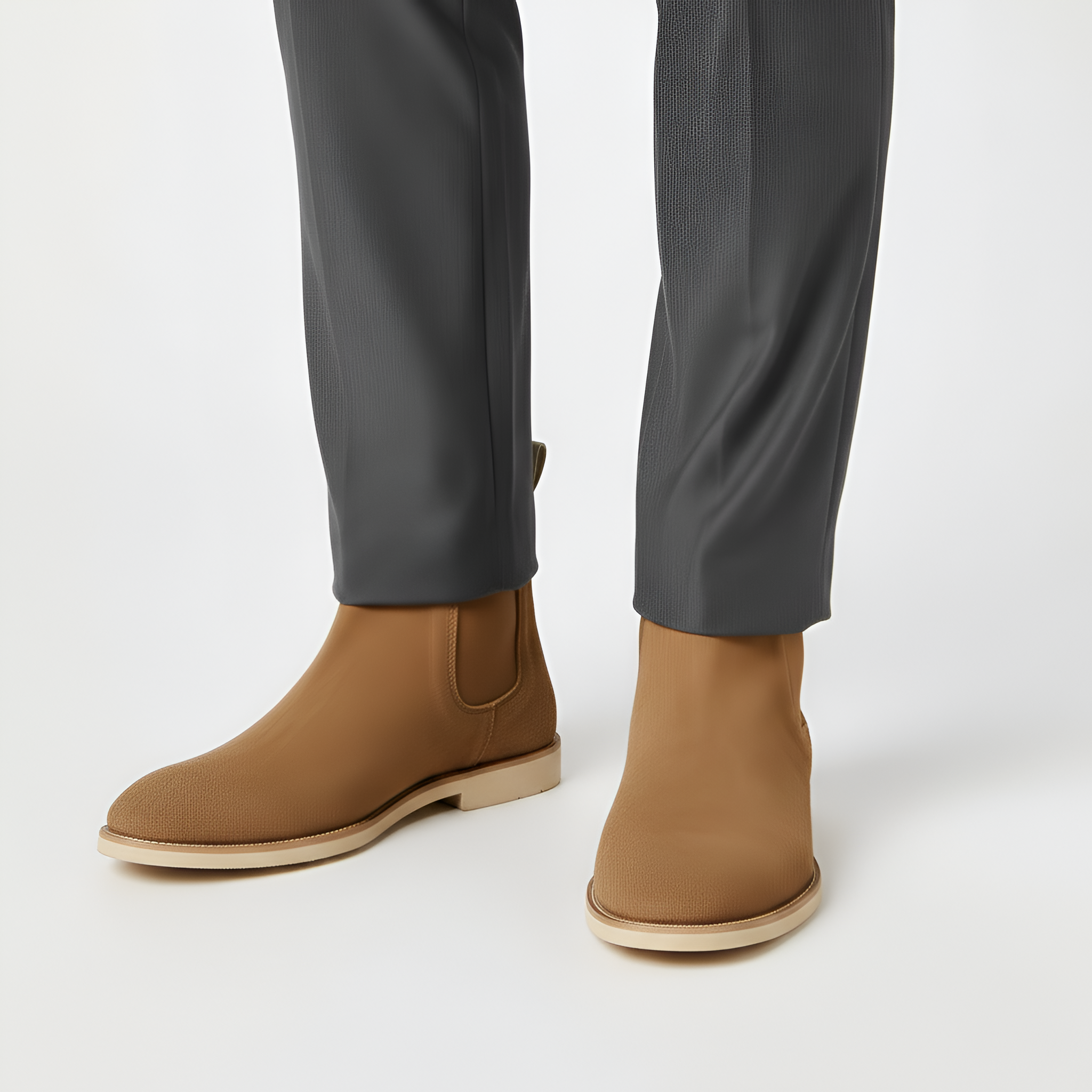 Bellivaro Chelsea férfi csizma velúr bőrből, alacsony talppal