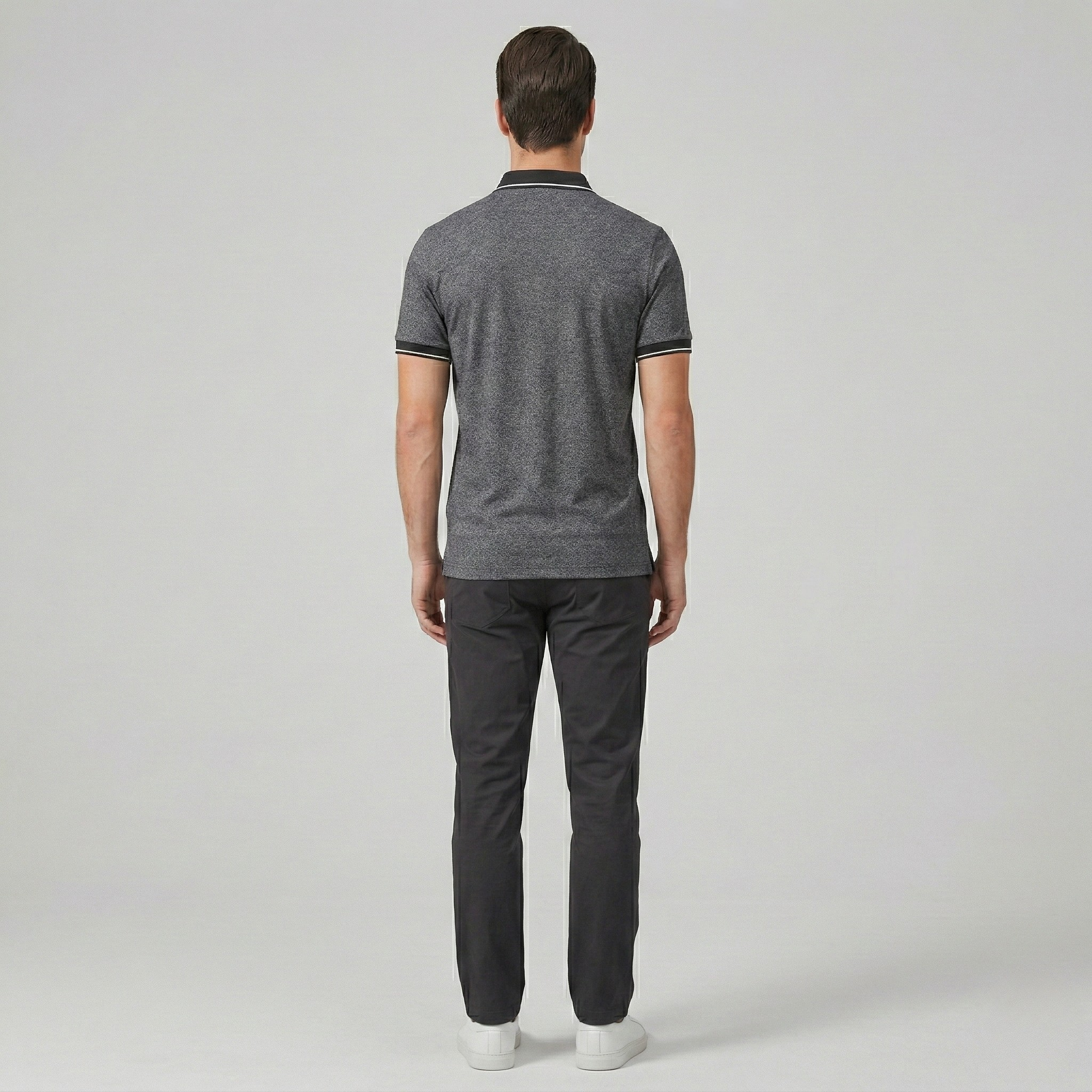 Tricou polo bărbați din bumbac – Polo cu mânecă scurtă și guler