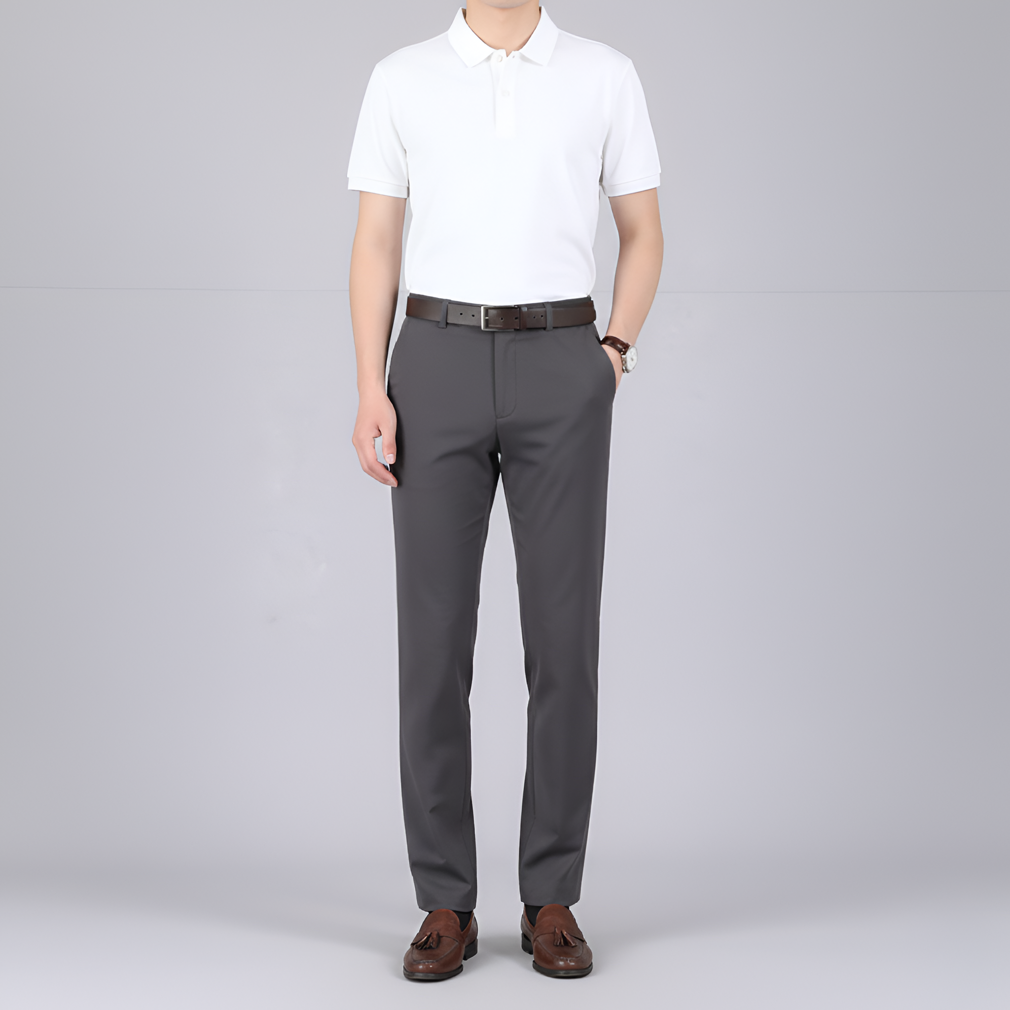 Bellivaro ανδρικό παντελόνι slim fit με ελαστικότητα
