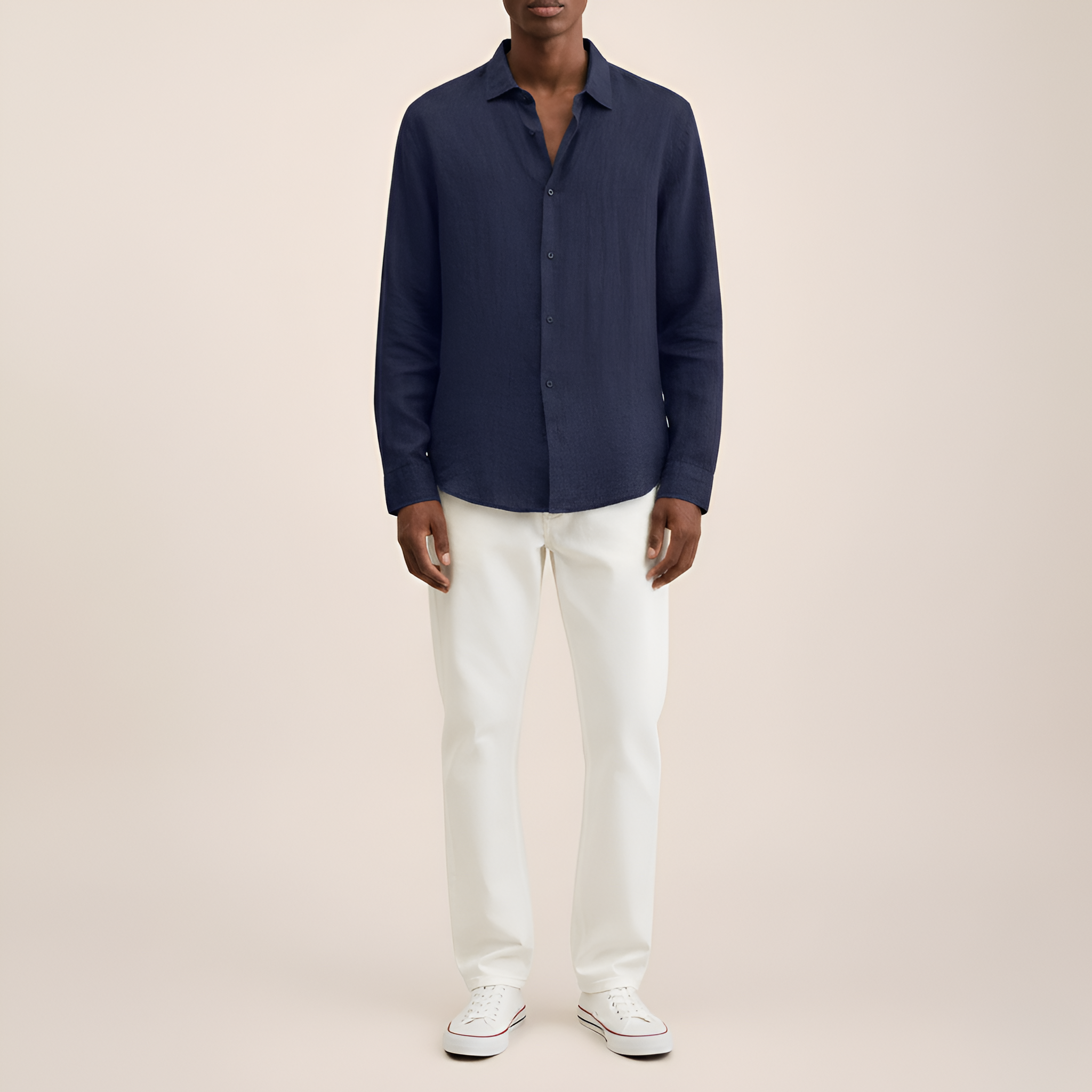 Bellivaro ανδρικό πουκάμισο από λινό μακρυμάνικο casual εφαρμογή