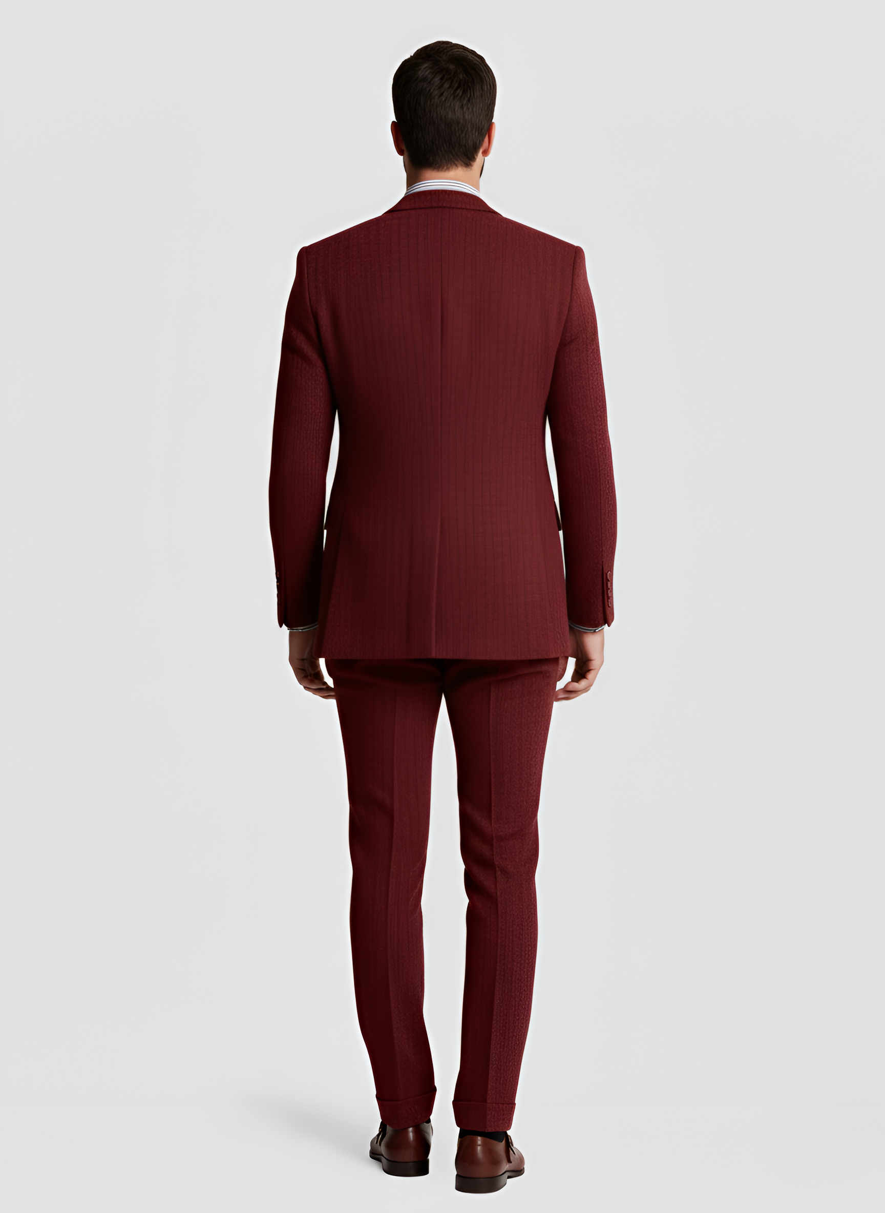 Ανδρικό τριπλό κοστούμι Bellivaro από μαλλί με σακάκι, γιλέκο και παντελόνι