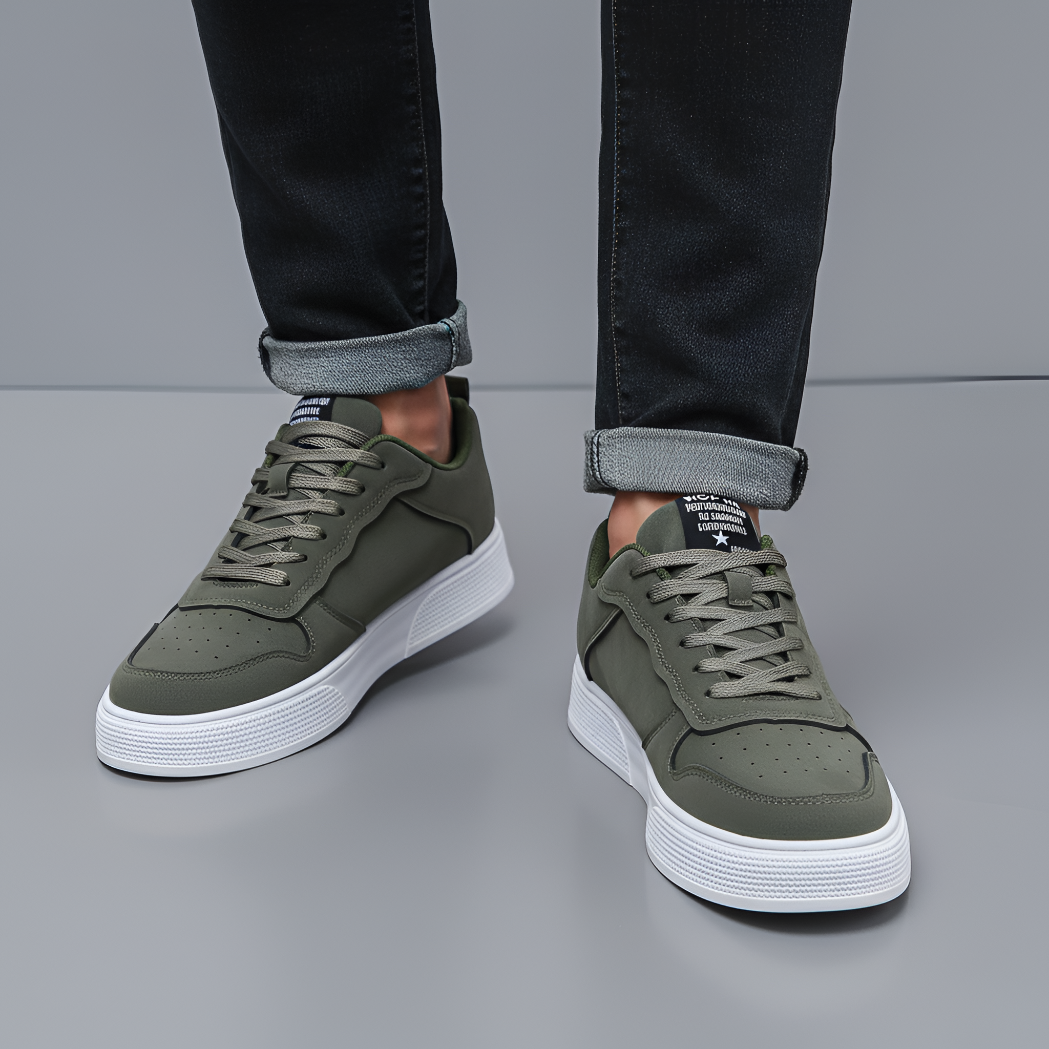 Bellivaro Casual lave sneakers dla mężczyzn z sznurowadłami i grubą podeszwą
