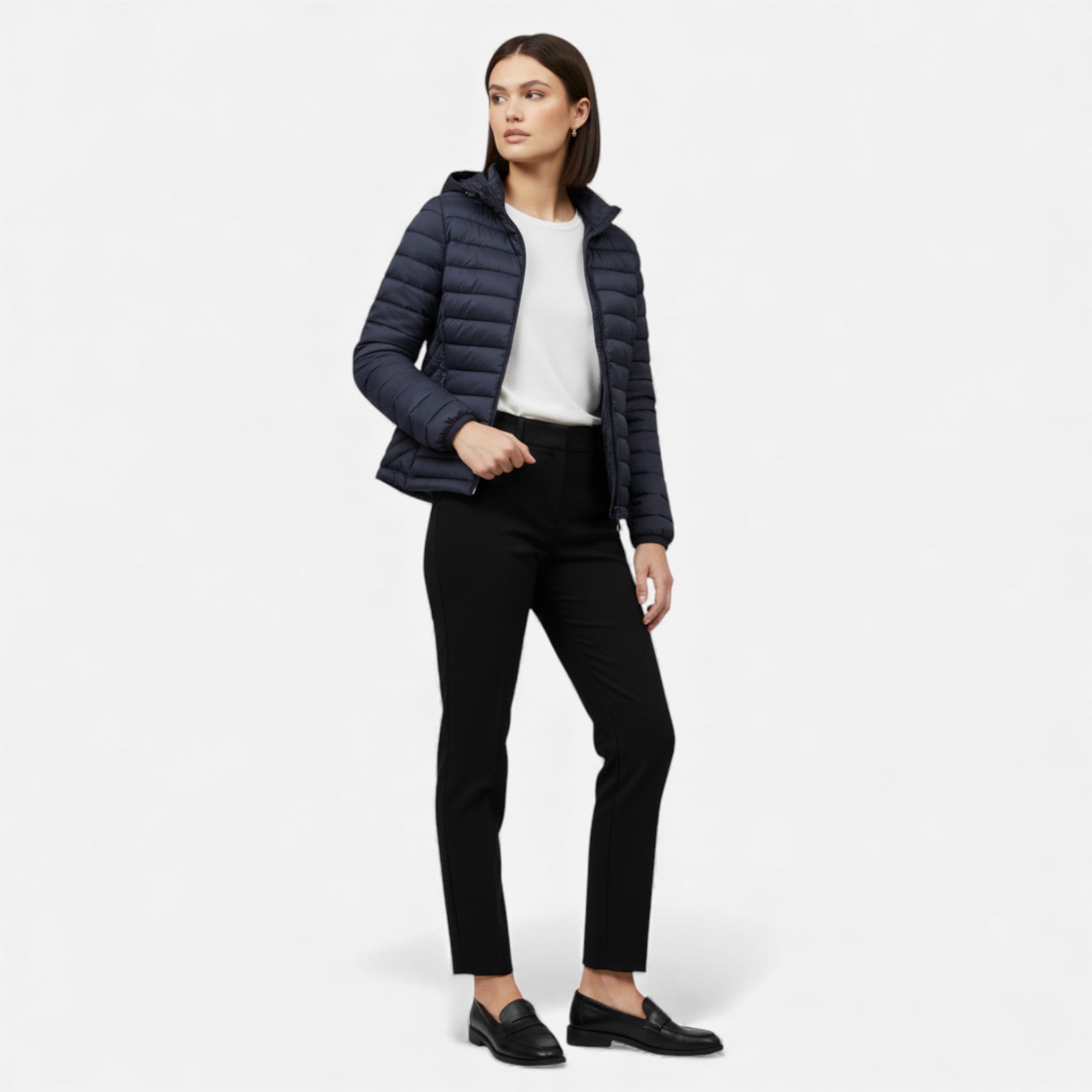 Damen Steppjacke mit Kapuze – Leichte Übergangsjacke