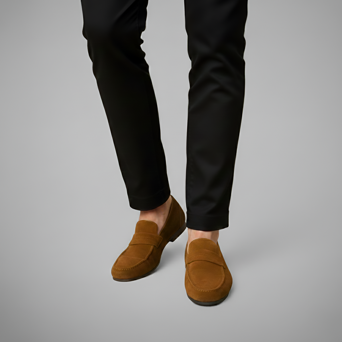 Ανδρικά loafers Bellivaro από σουέτ με εφαρμογή slip-on