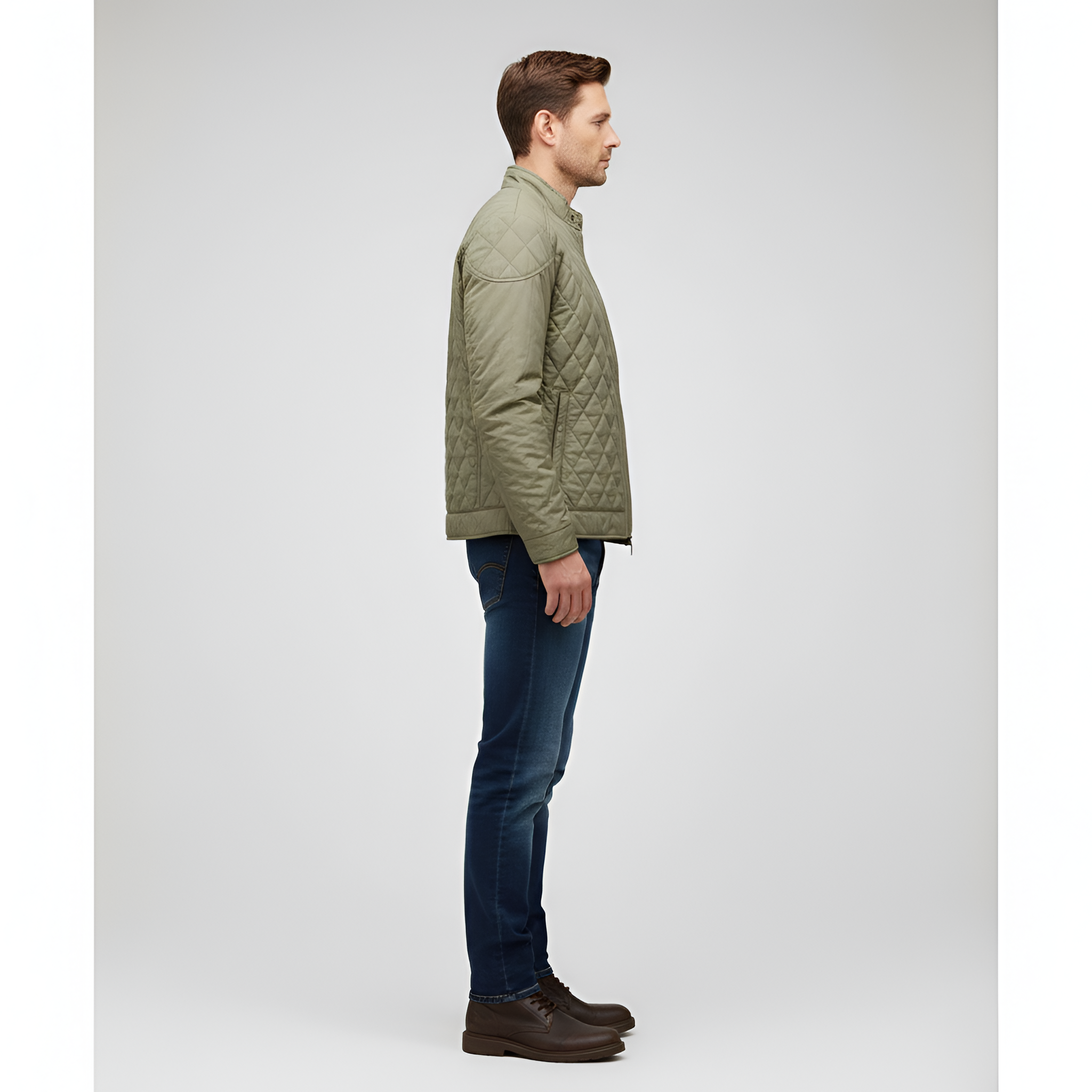 Chaqueta acolchada para hombre Bellivaro, chaqueta de entretiempo ligera con cremallera