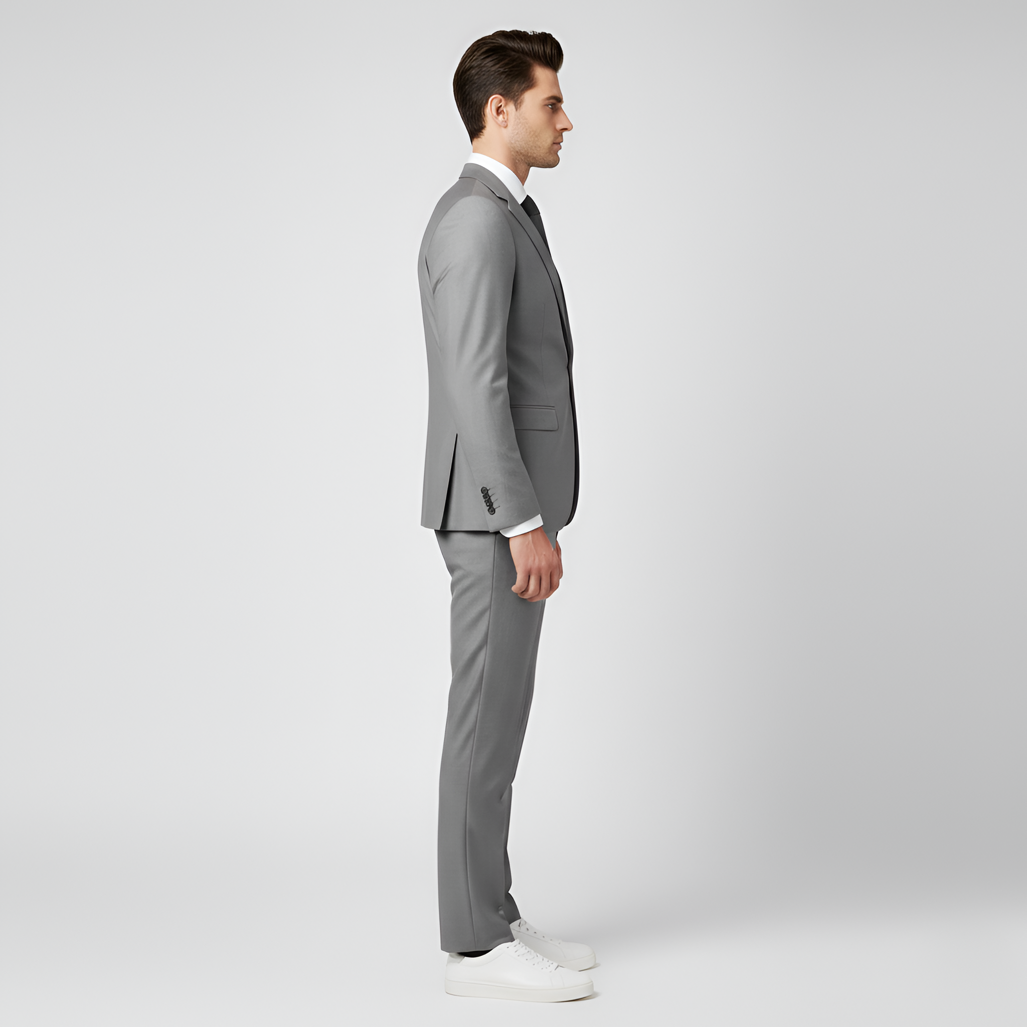 Bellivaro men's slim fit suit with blazer and trousers classic fit
