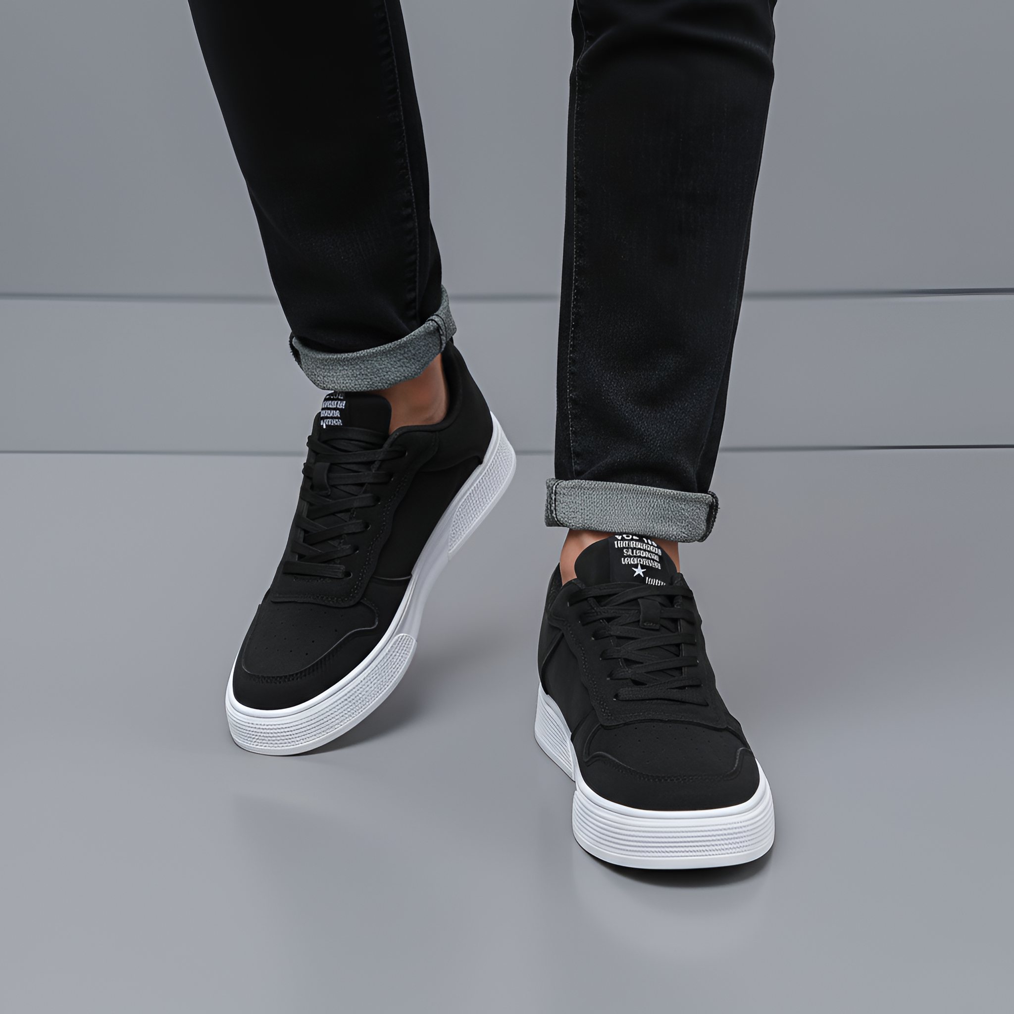 Bellivaro Casual lave sneakers dla mężczyzn z sznurowadłami i grubą podeszwą